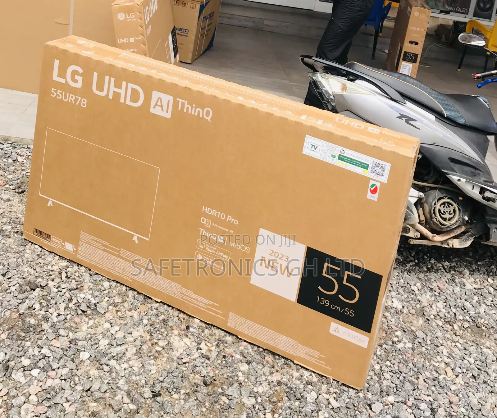 55”Led Smart Uhd Black LG Ur73 Crystal TV 
