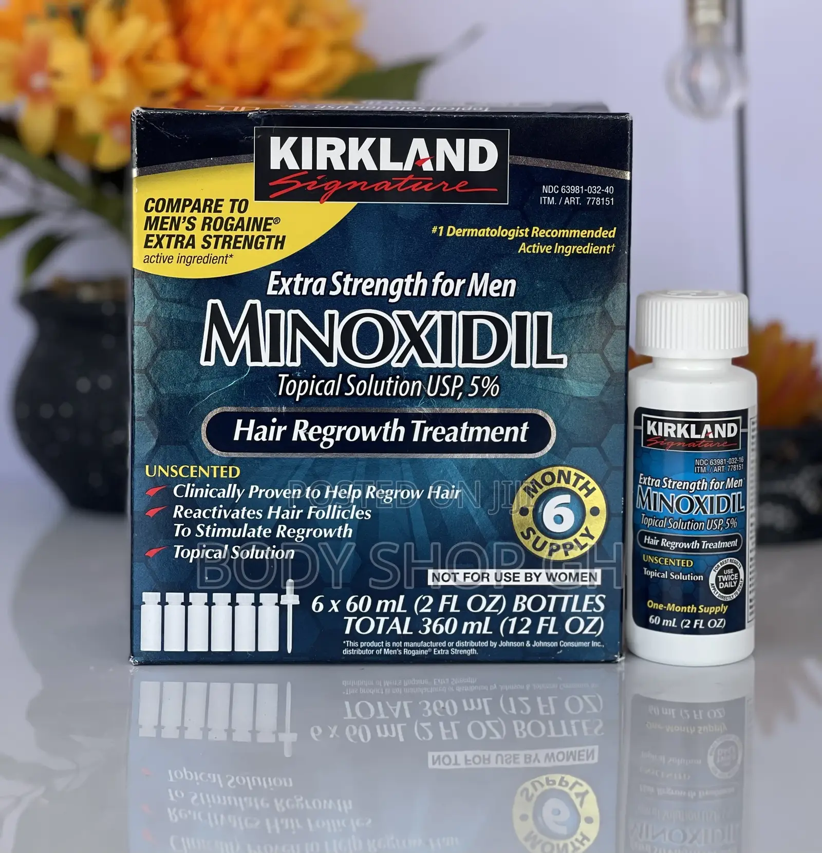 Full Box Of Undiluted Kirkland Minoxidil- Extra Strength