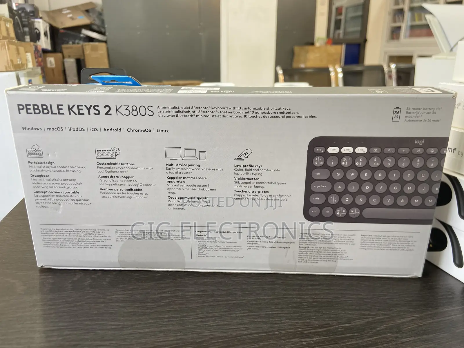 Logitech Pebble Keys 2 K380s Bluetooth Keyboard