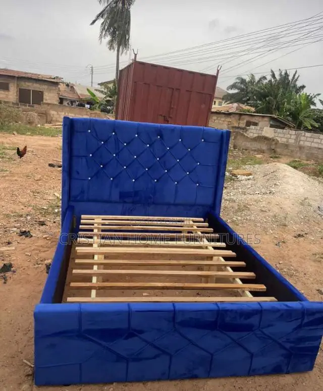 Blue Double Bed