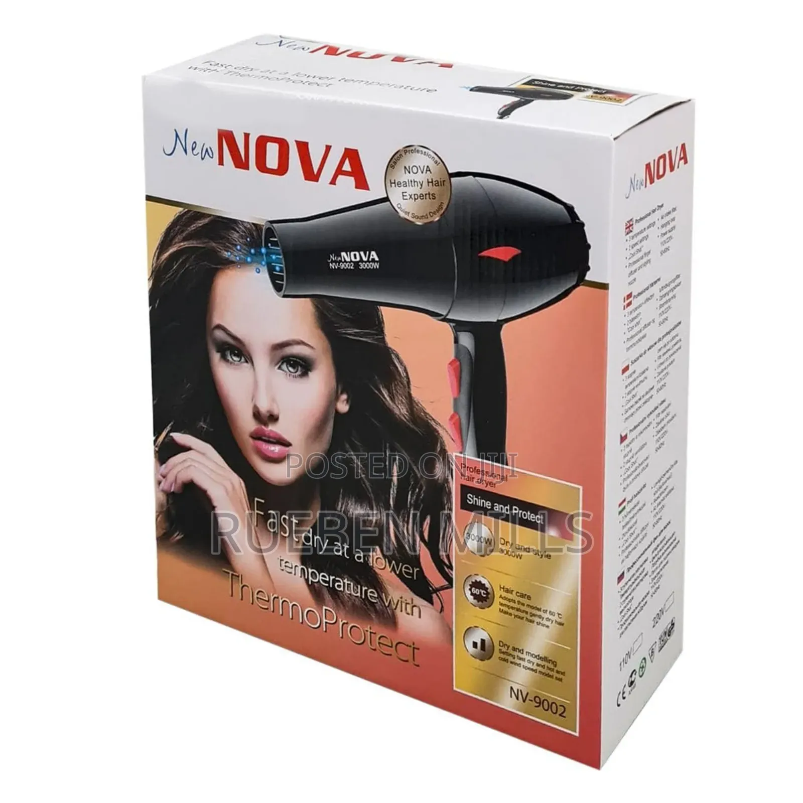 Nova NV9002 Thermoprotect Professional Hair Dryer