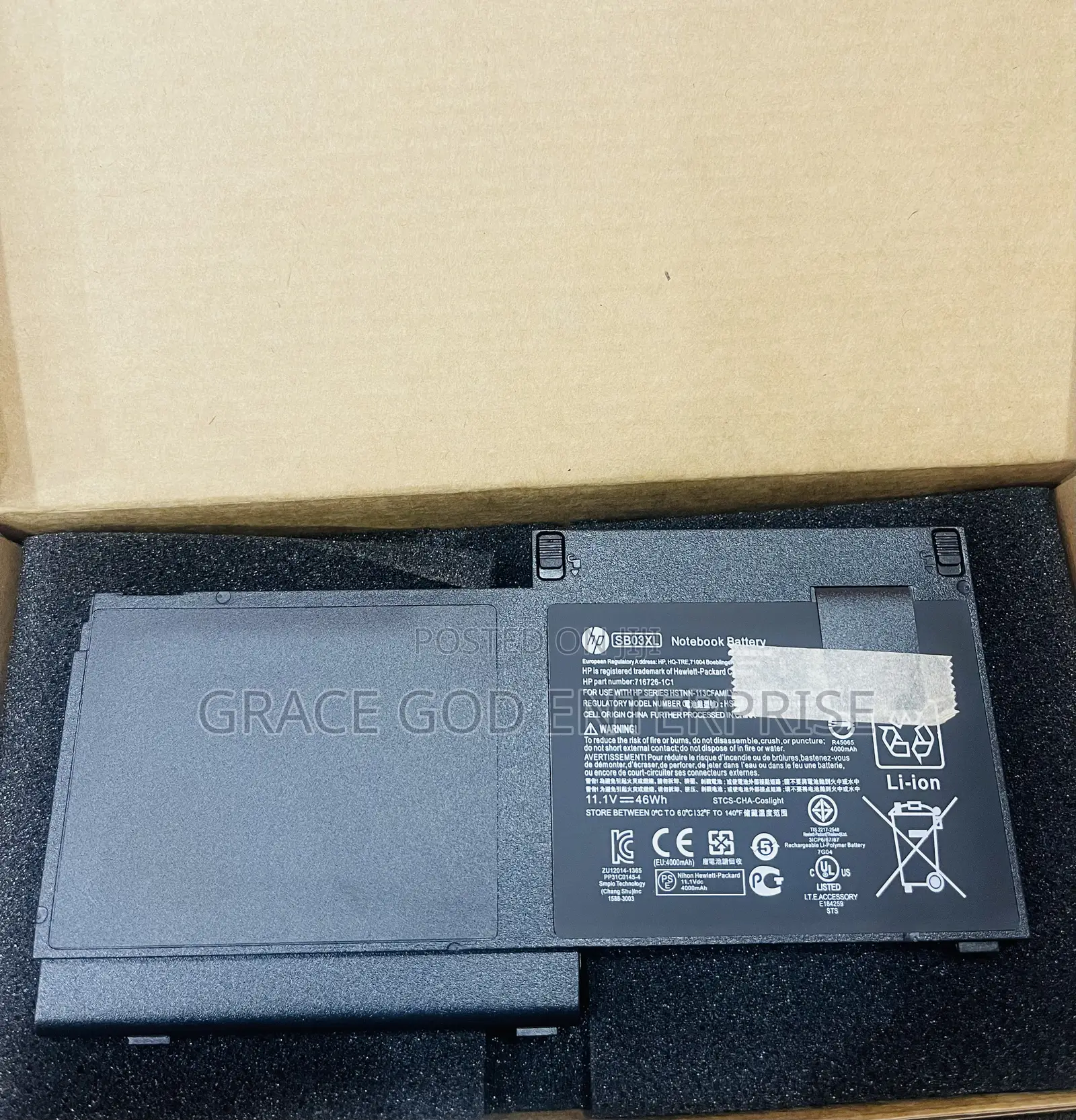 Original HP Elitebook SB03XL Laptop Battery