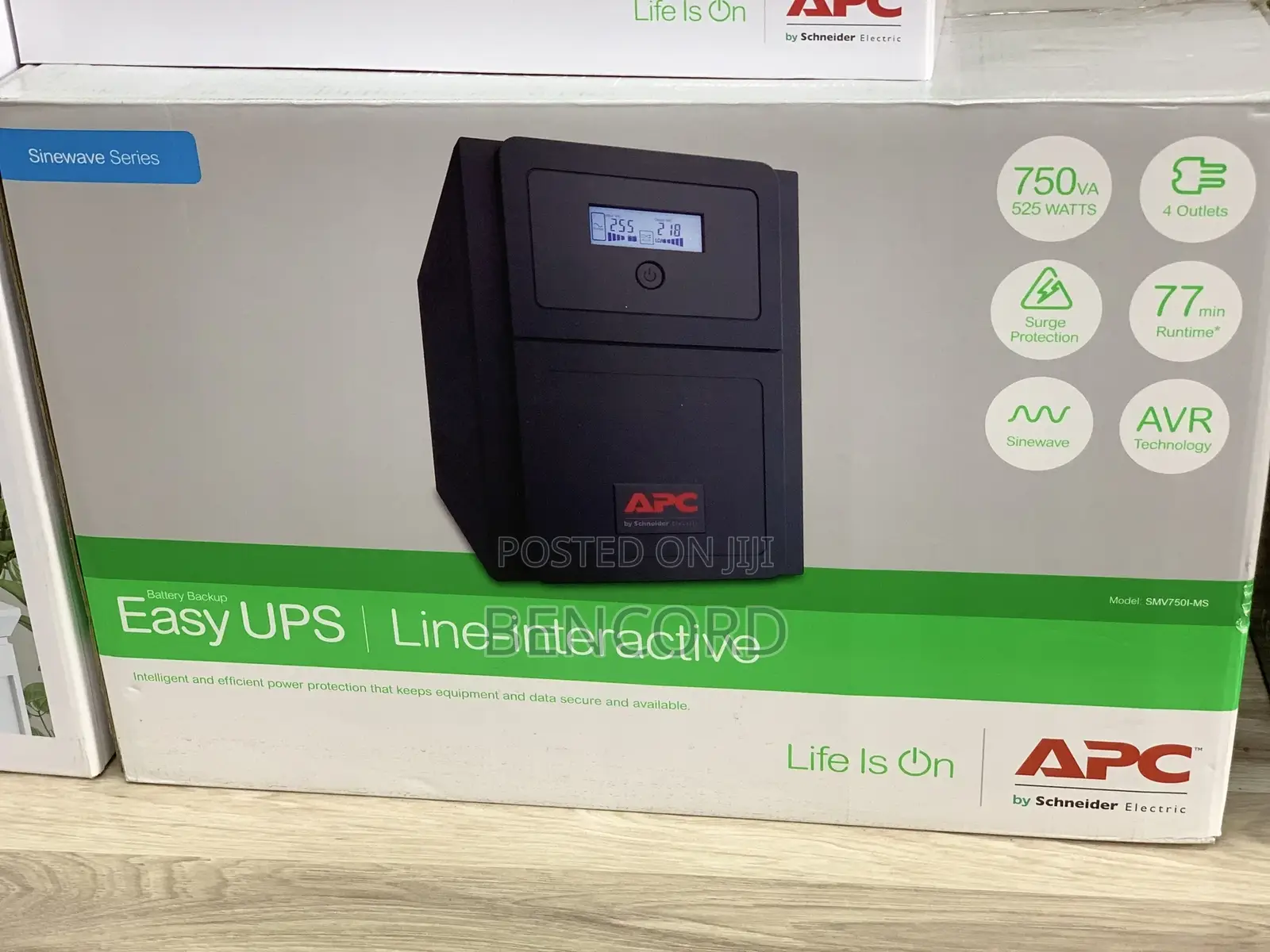 Apc Easy Ups Line-Interactive 750va 525watt