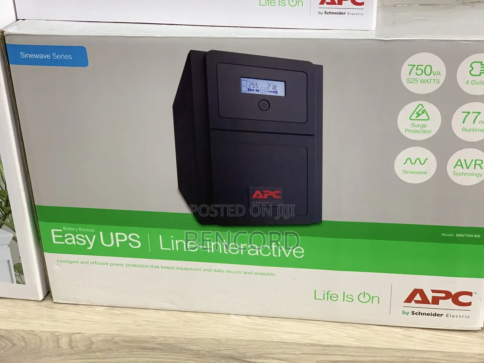 Apc Easy Ups Line-Interactive 750va 525watt