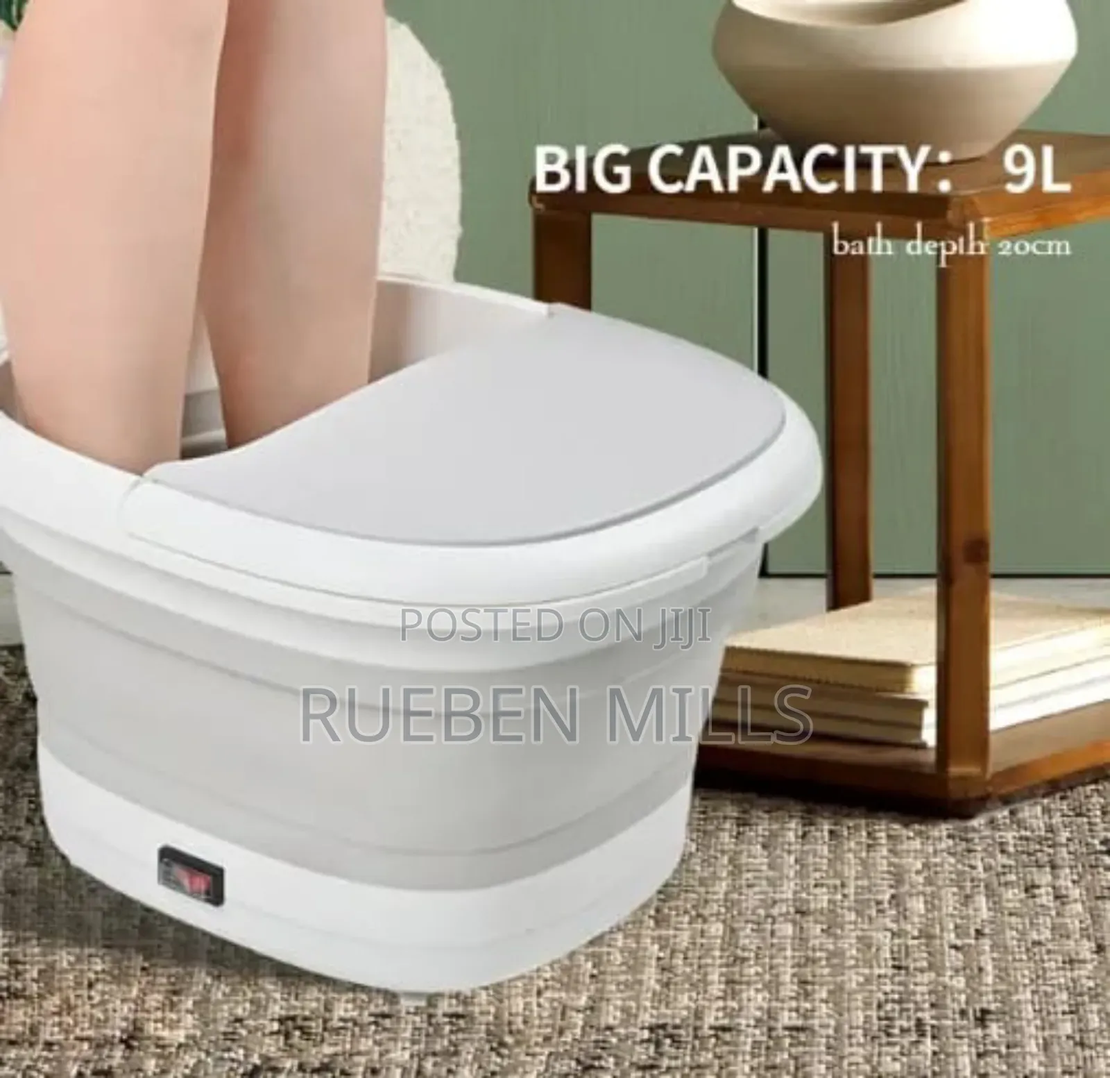 Gray and White Rf 368-Z Professional Pedicure Bowl Foot Spa