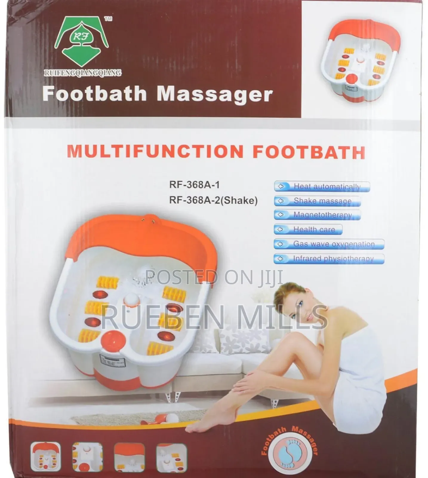 Rf 368a Plastic Pedicure Bowl Foot Bath Massager