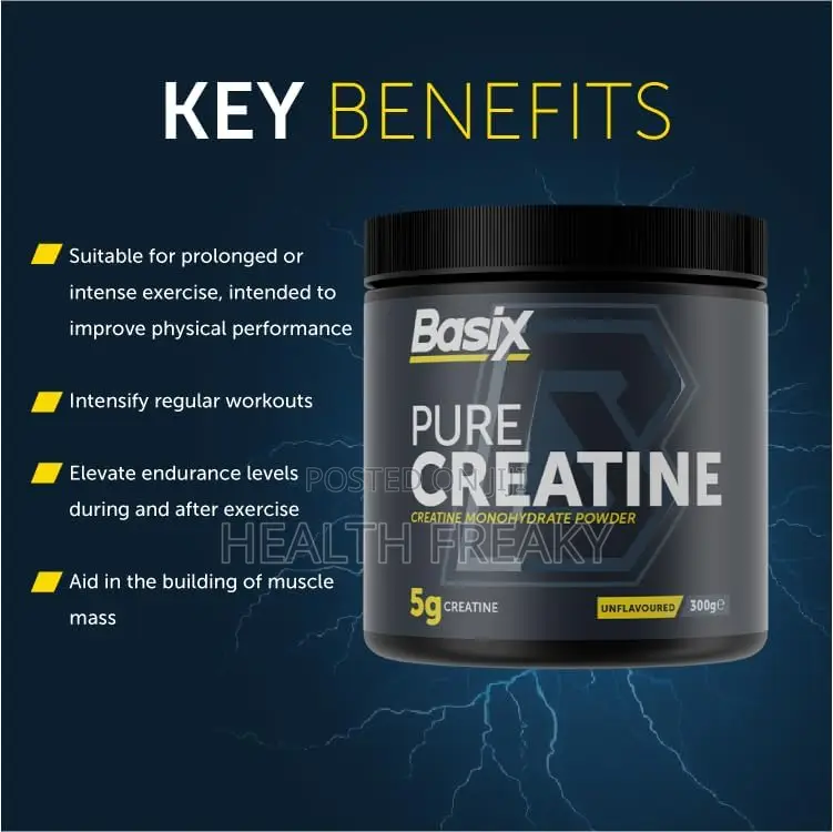 Creatine Basix Pure Creatine Monohydrate Muscle Builder