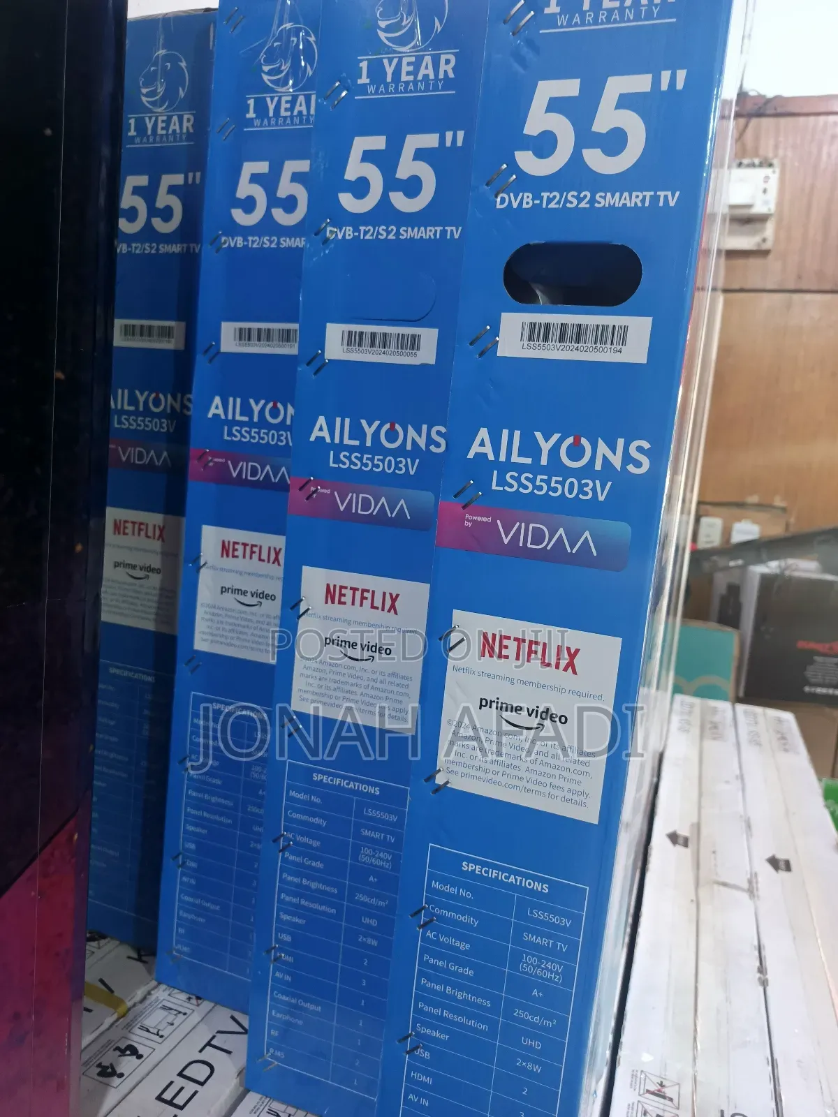 Ailyons 55′′ Frameless Uhd Smart Android 11 Tv