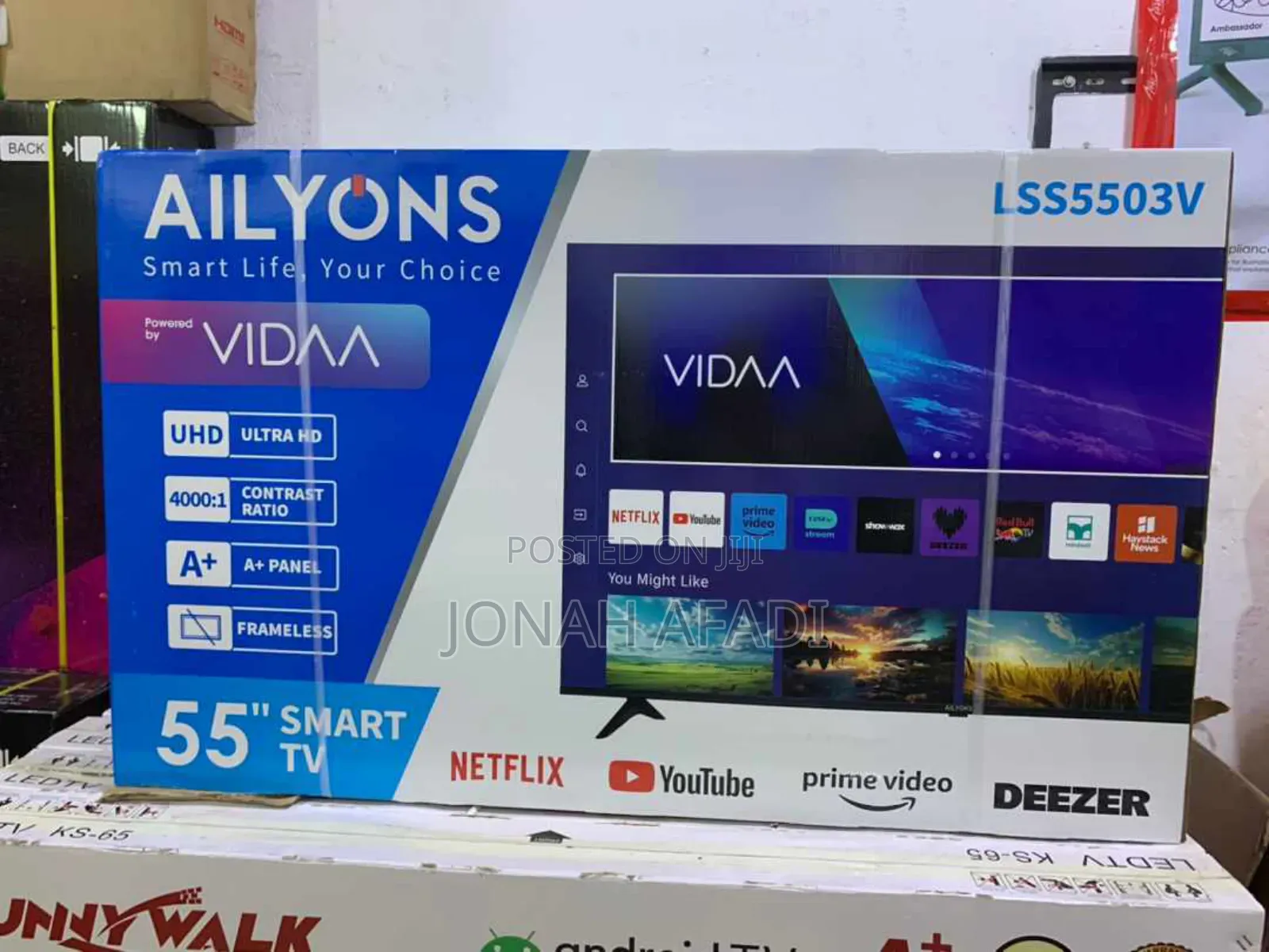 Ailyons 55′′ Frameless Uhd Smart Android 11 Tv
