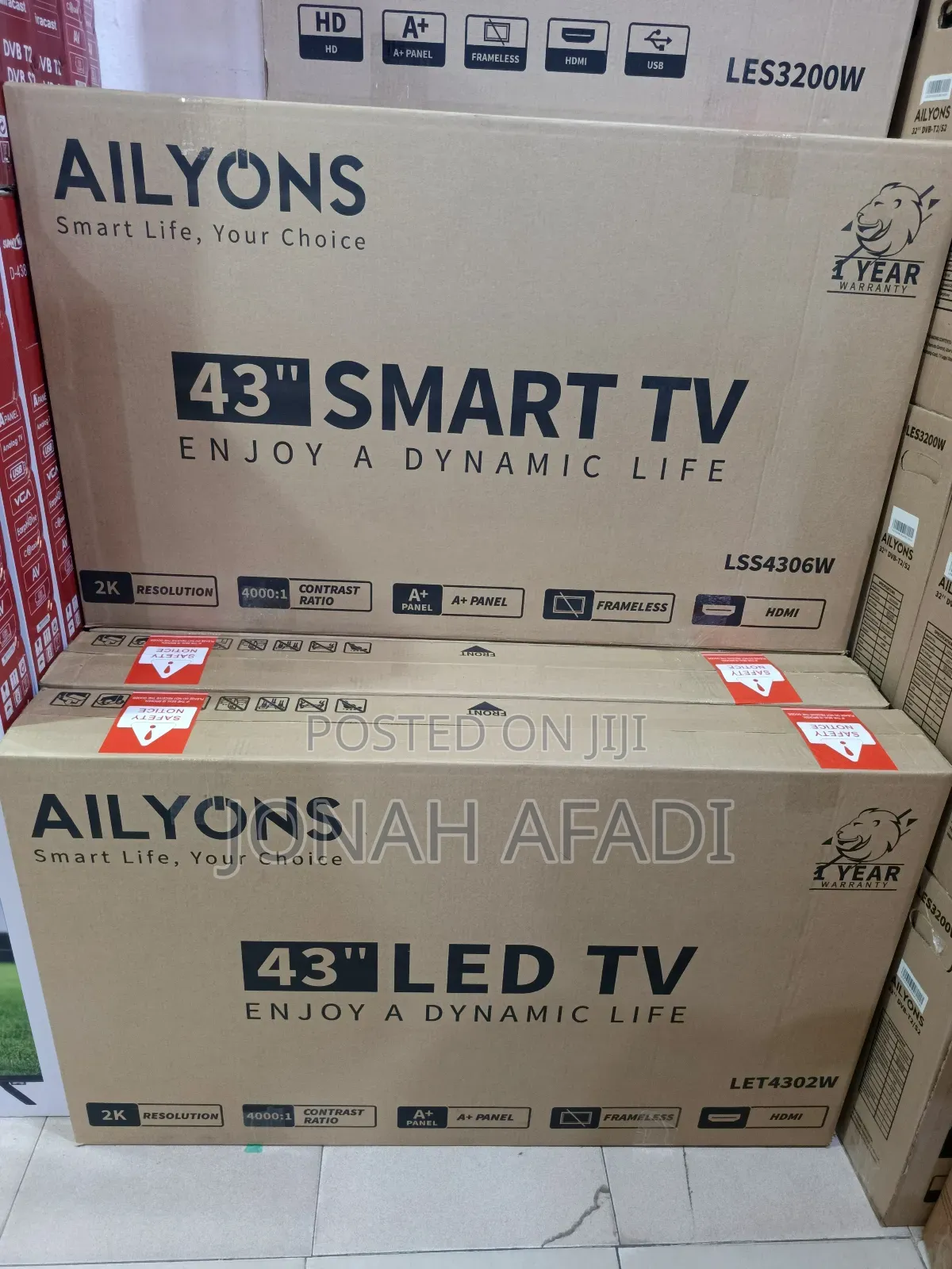 Ailyons 43′′ Frameless Smart Android Tv
