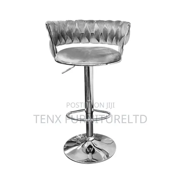 Bar Chair ( Silver Base)