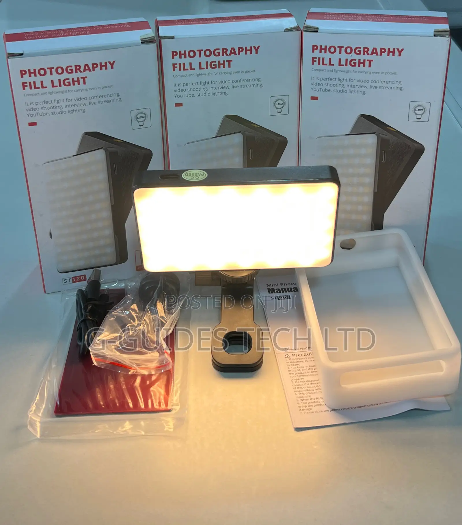 St120 Photography Fill Light Rechargeable, Clip Led Light