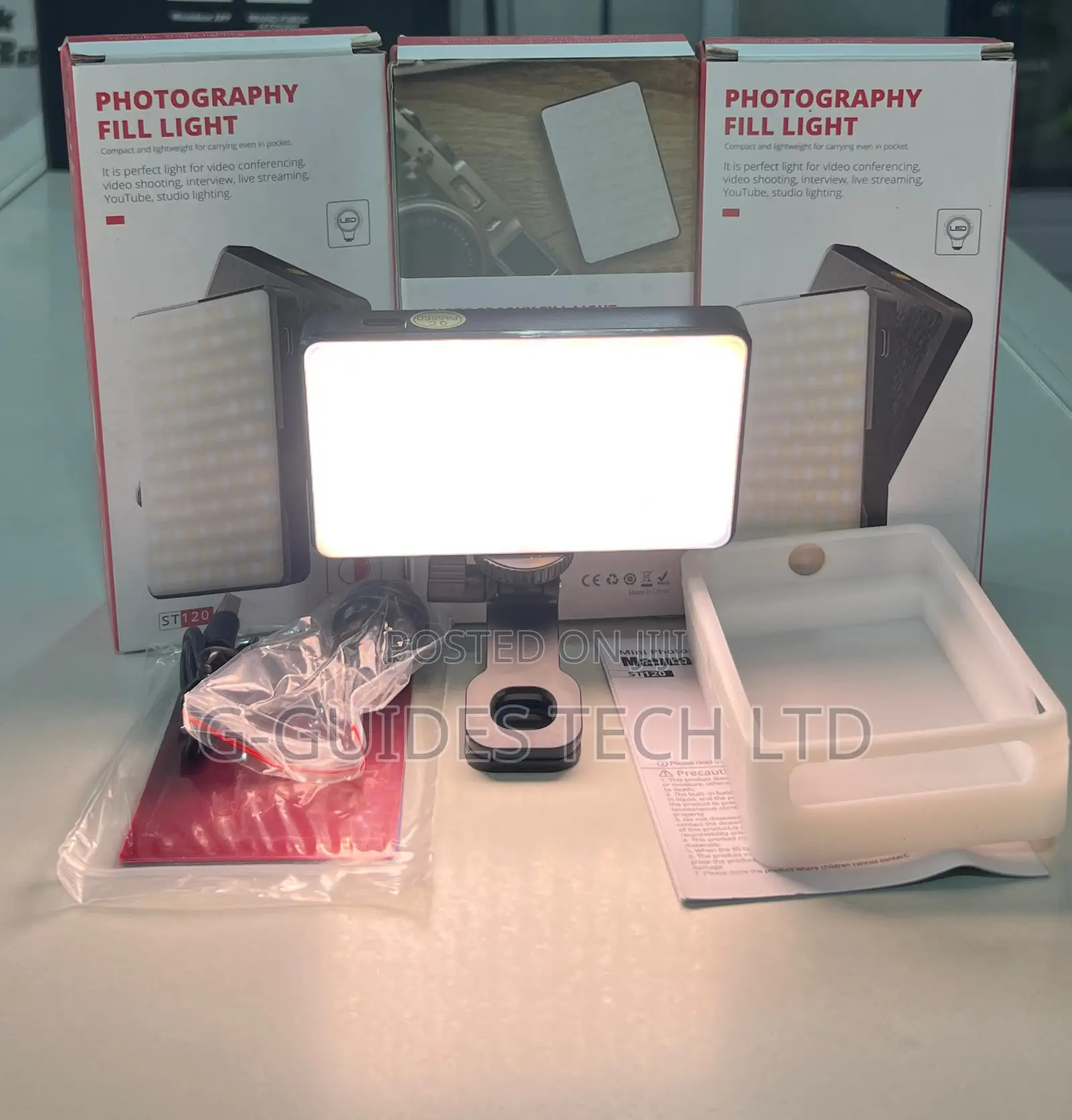 St120 Photography Fill Light Rechargeable, Clip Led Light