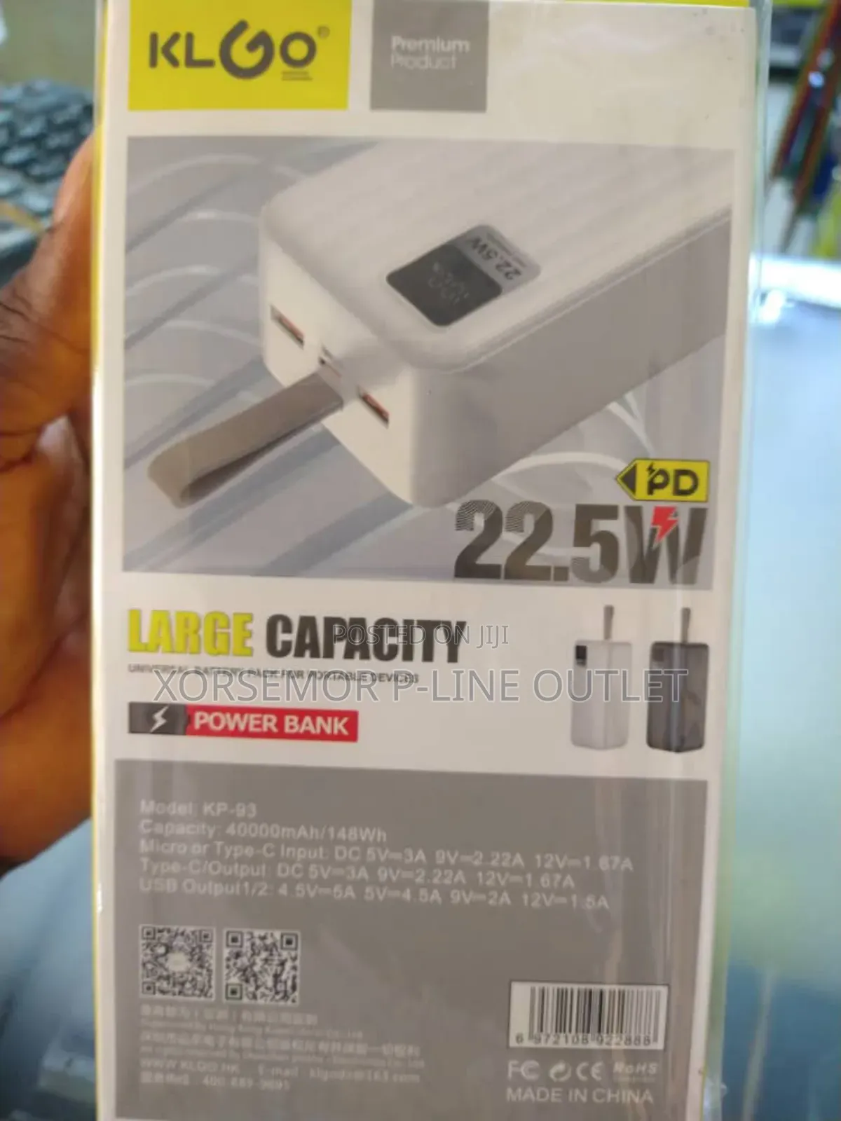 40000mah Watt Klgo Power Bank