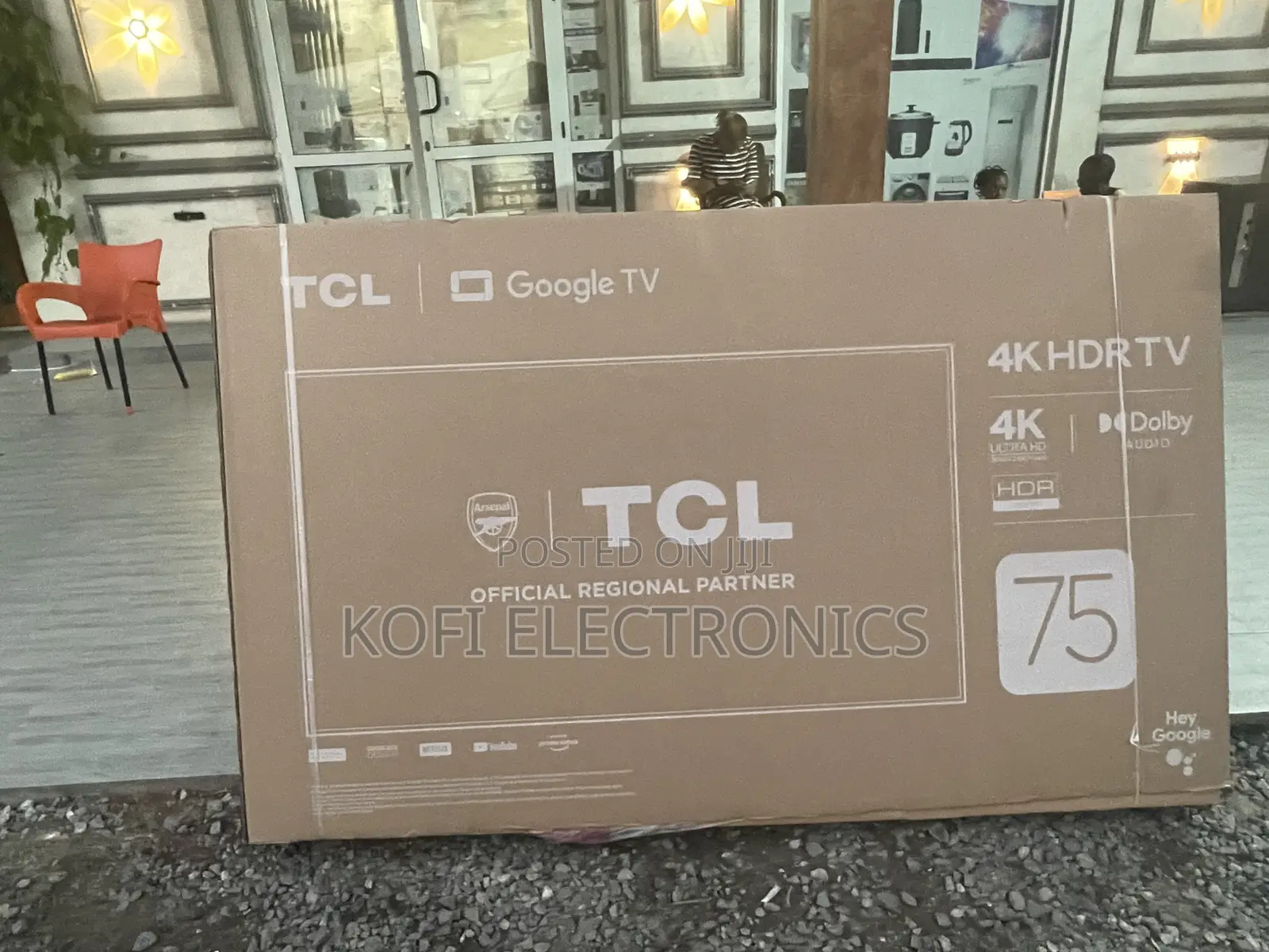Built-in Chromecast (75 Inch) QLED TCL TV W/Dolby Vision