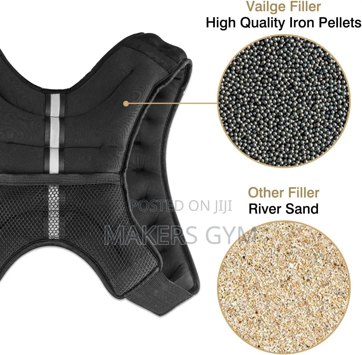 Weighted Vest Adjustable Exercise Fitness Jacket Gym Workout