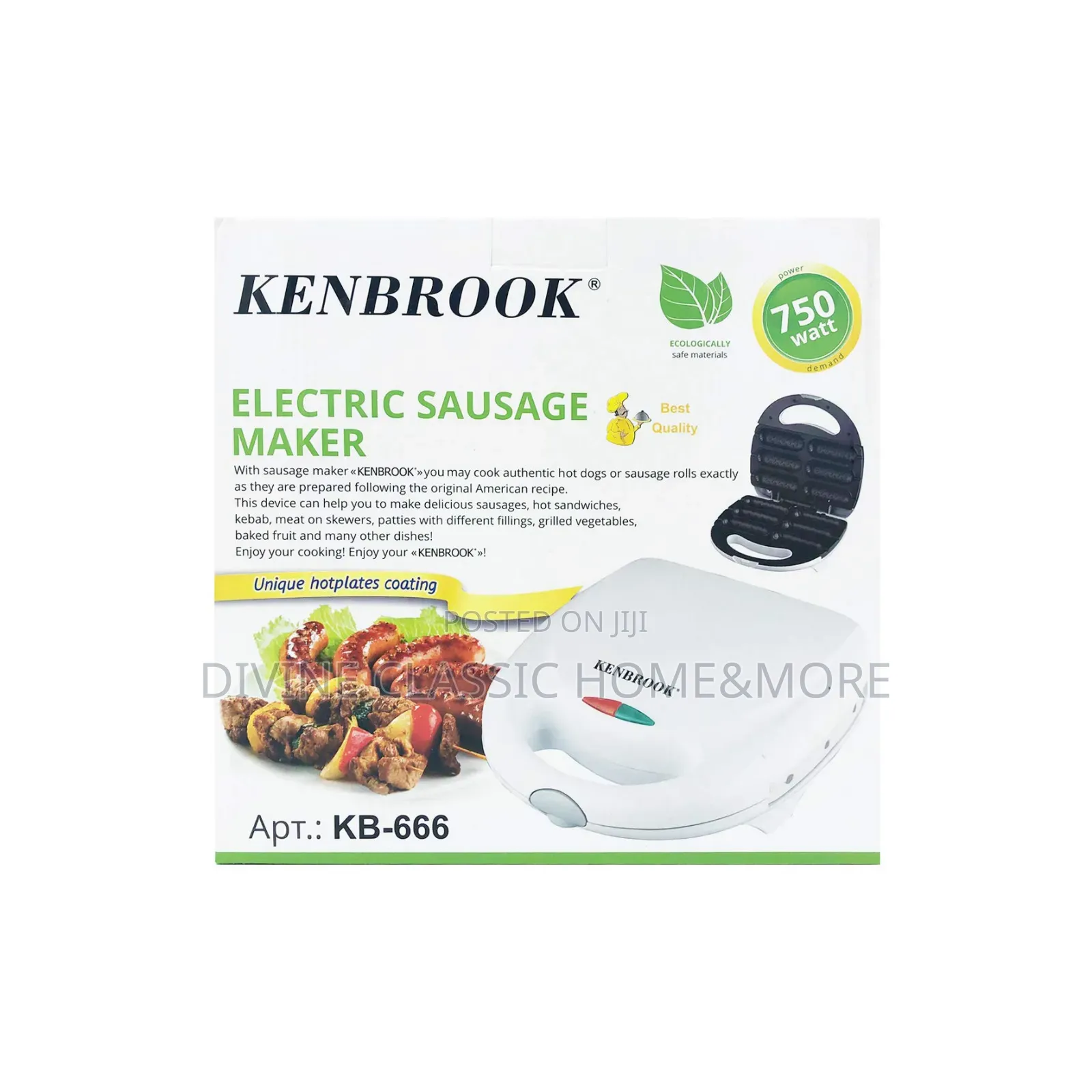 Kenbrook Electric Sausage/Sandwich Kebab Maker