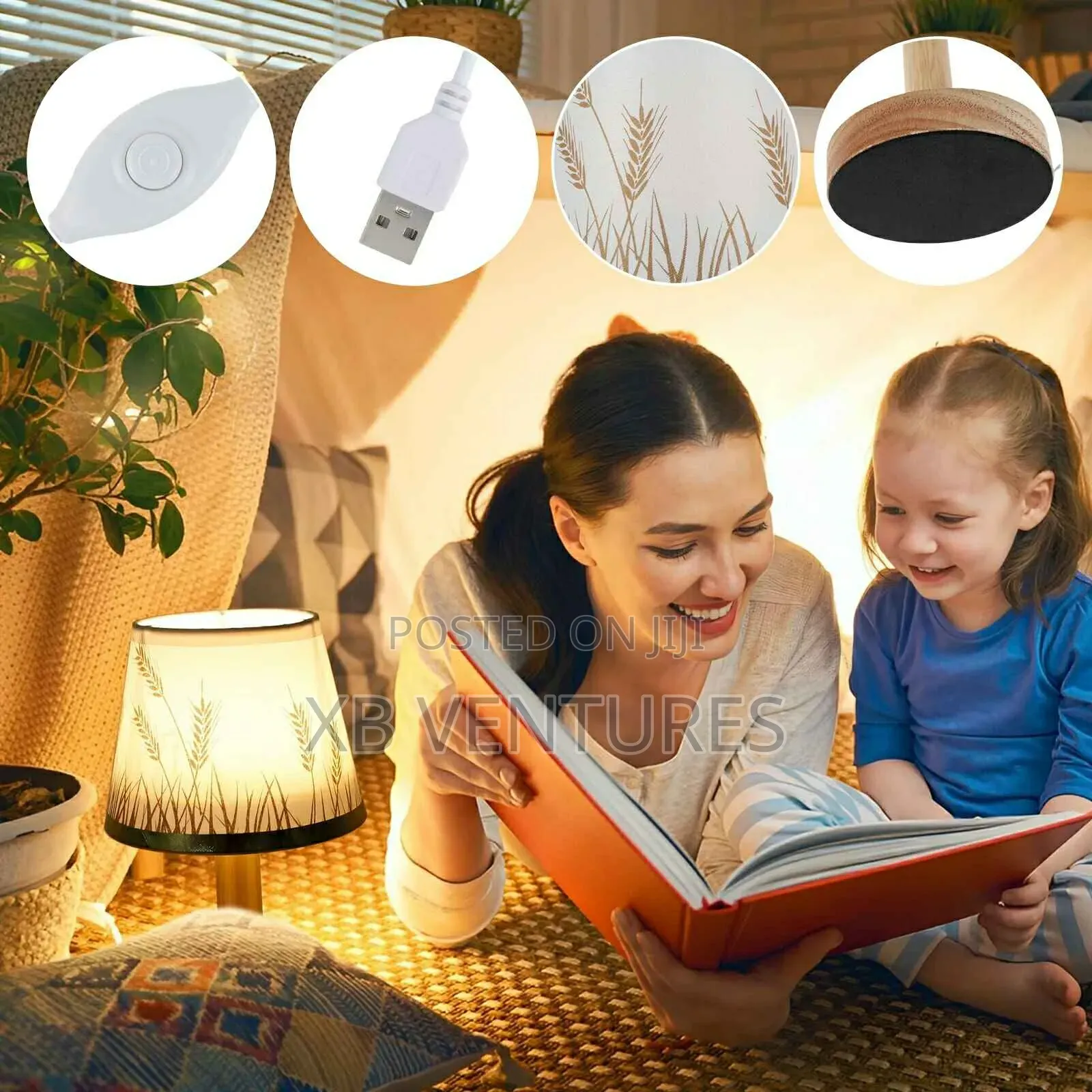 Decorative Nordic USB Table Bedroom Bedside Night Light