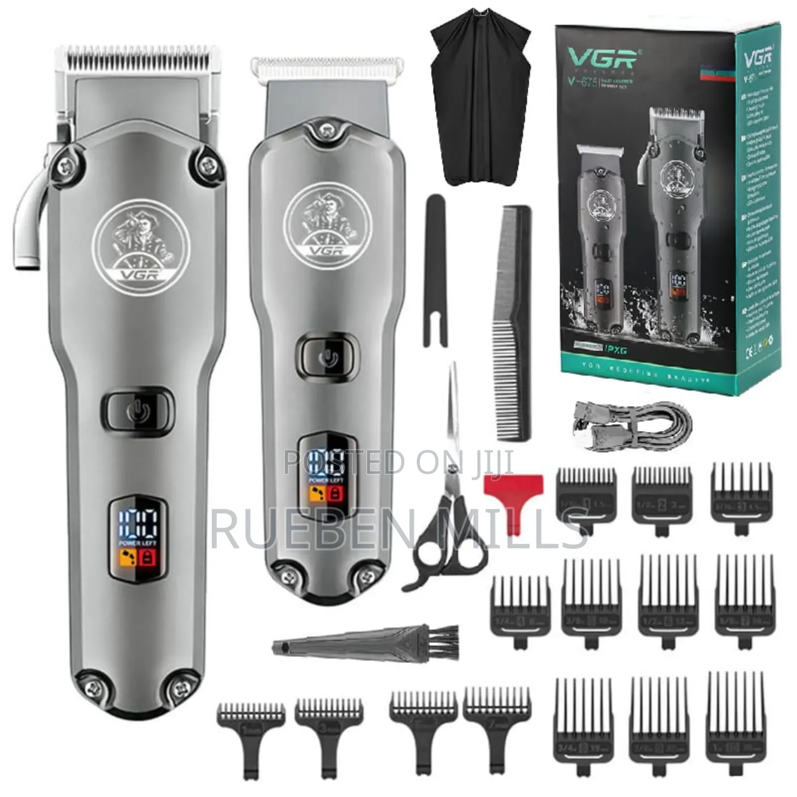 VGR-675 Two in One All Metal Barbering Machine Hair Clipper