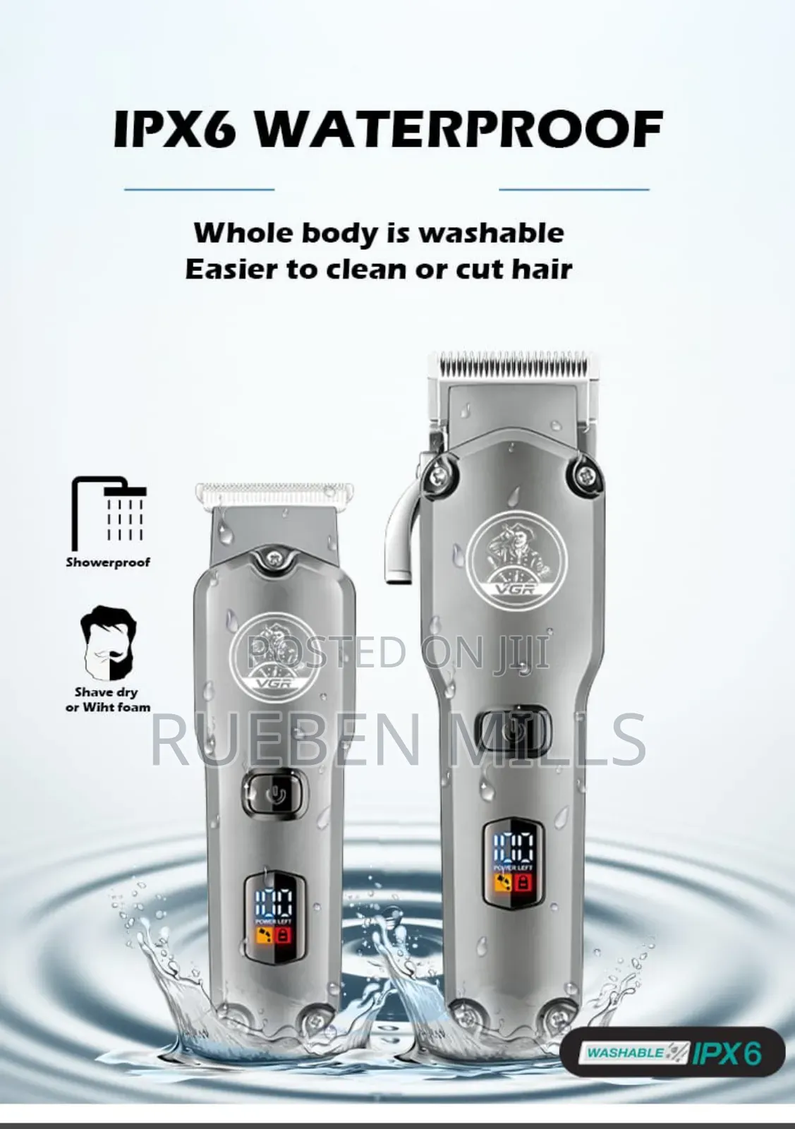 VGR-675 Two in One All Metal Barbering Machine Hair Clipper
