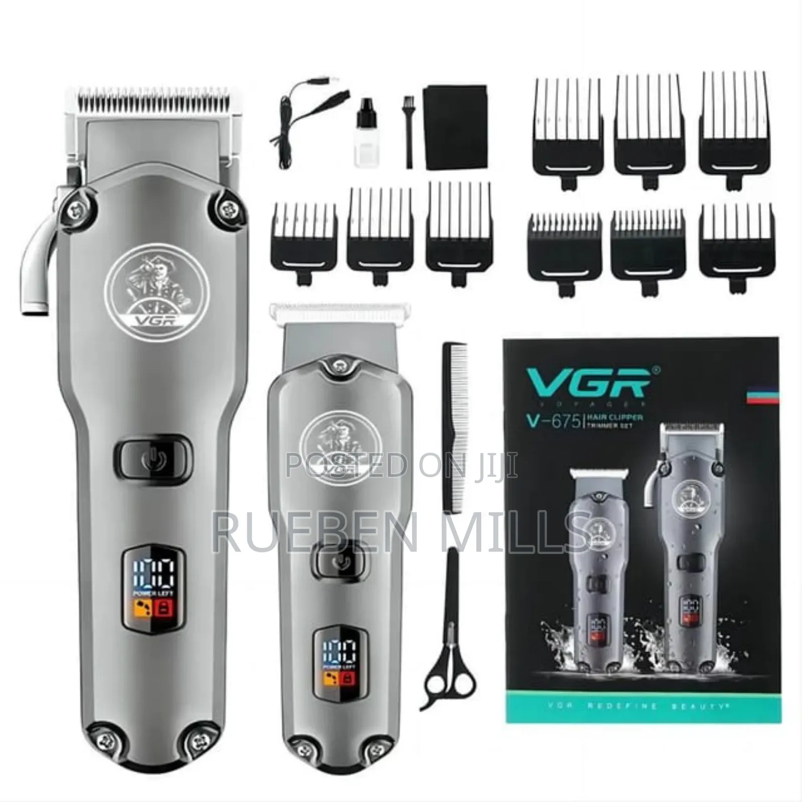 Double Combo VGR v-675 Metal Beard Trimmer Barbering Machine