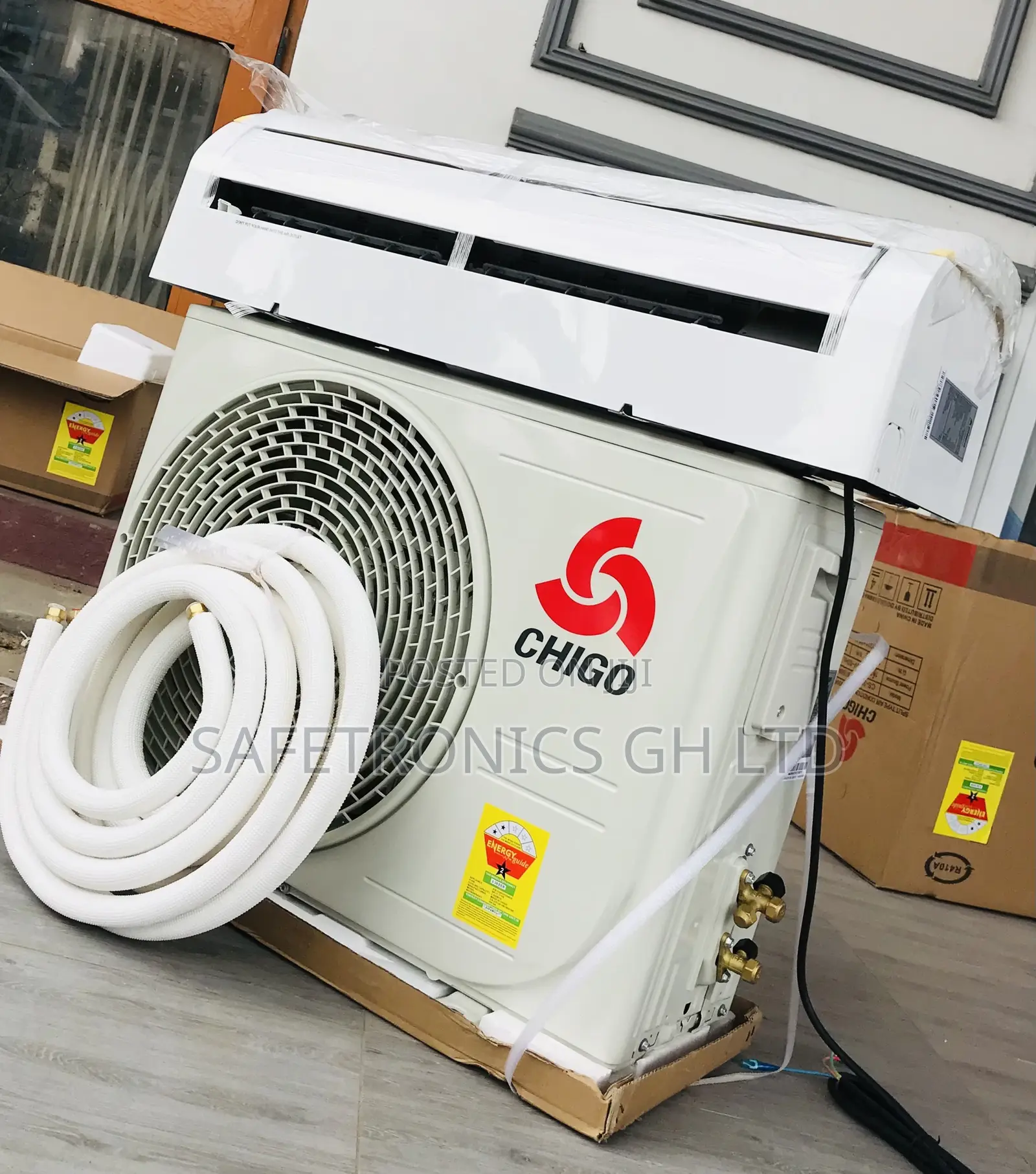 Lastest 1.5hp R410 Gas White Chigo Non-Inverter AC