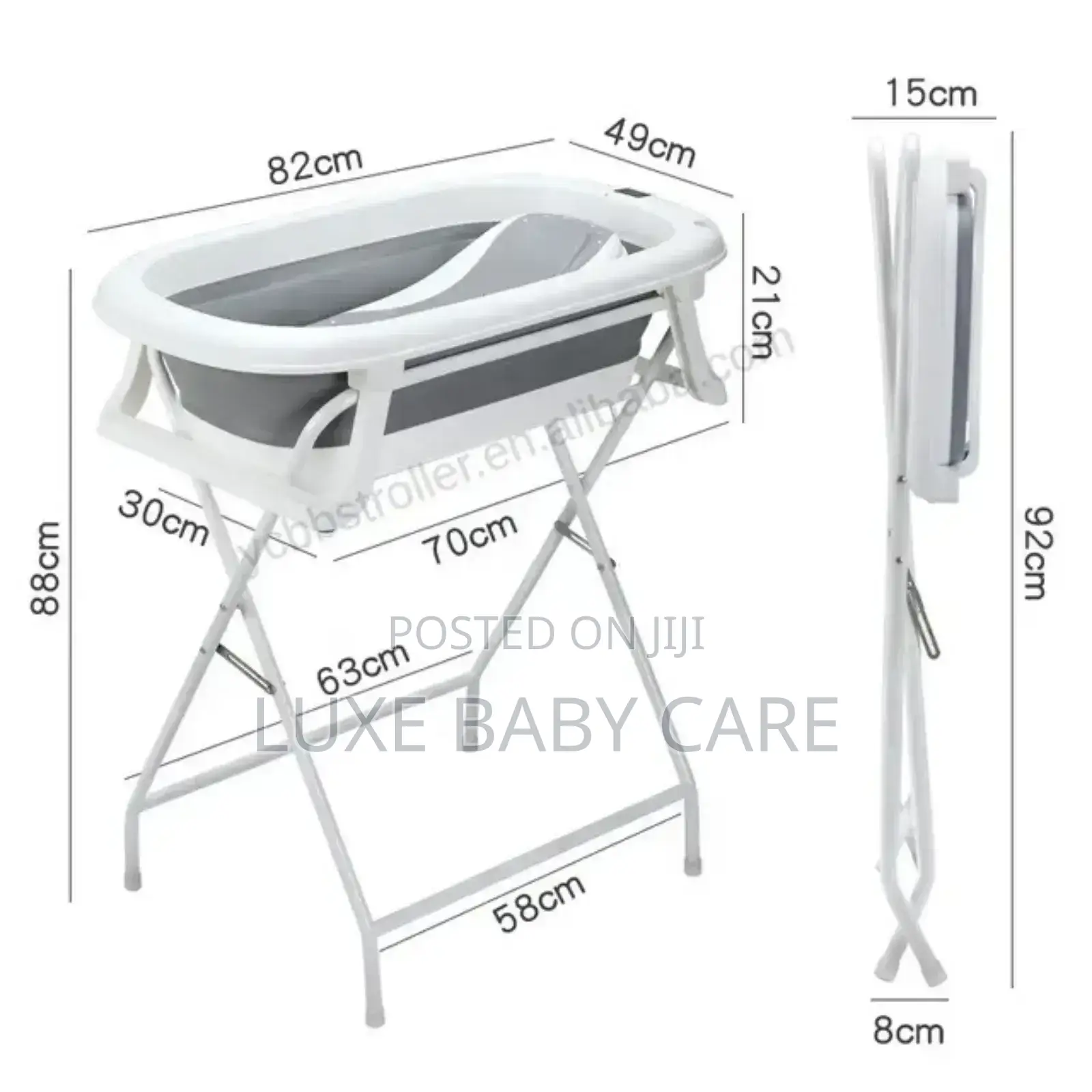 Standing Foldable Bath Tub Set