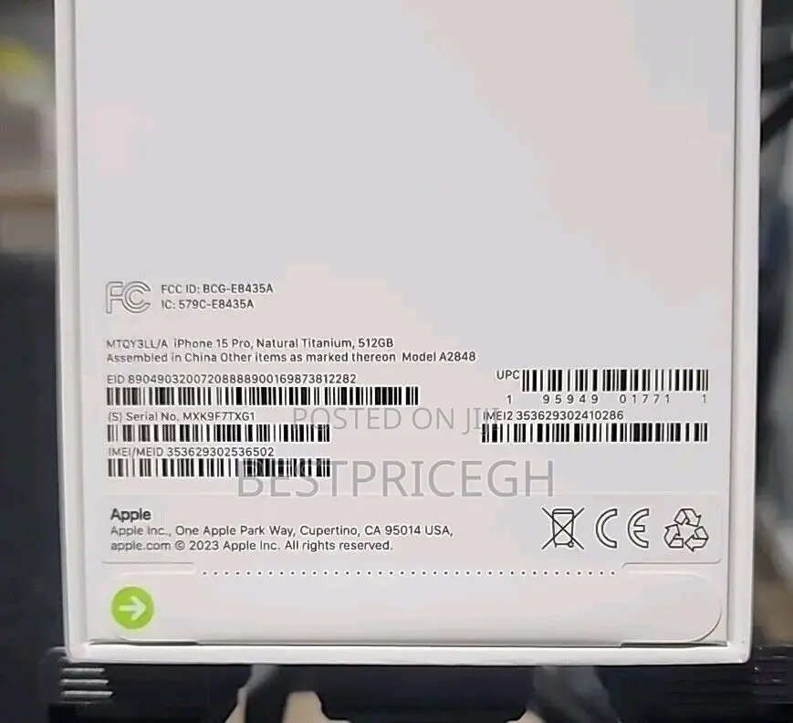 New Apple iPhone 15 Pro 512 GB