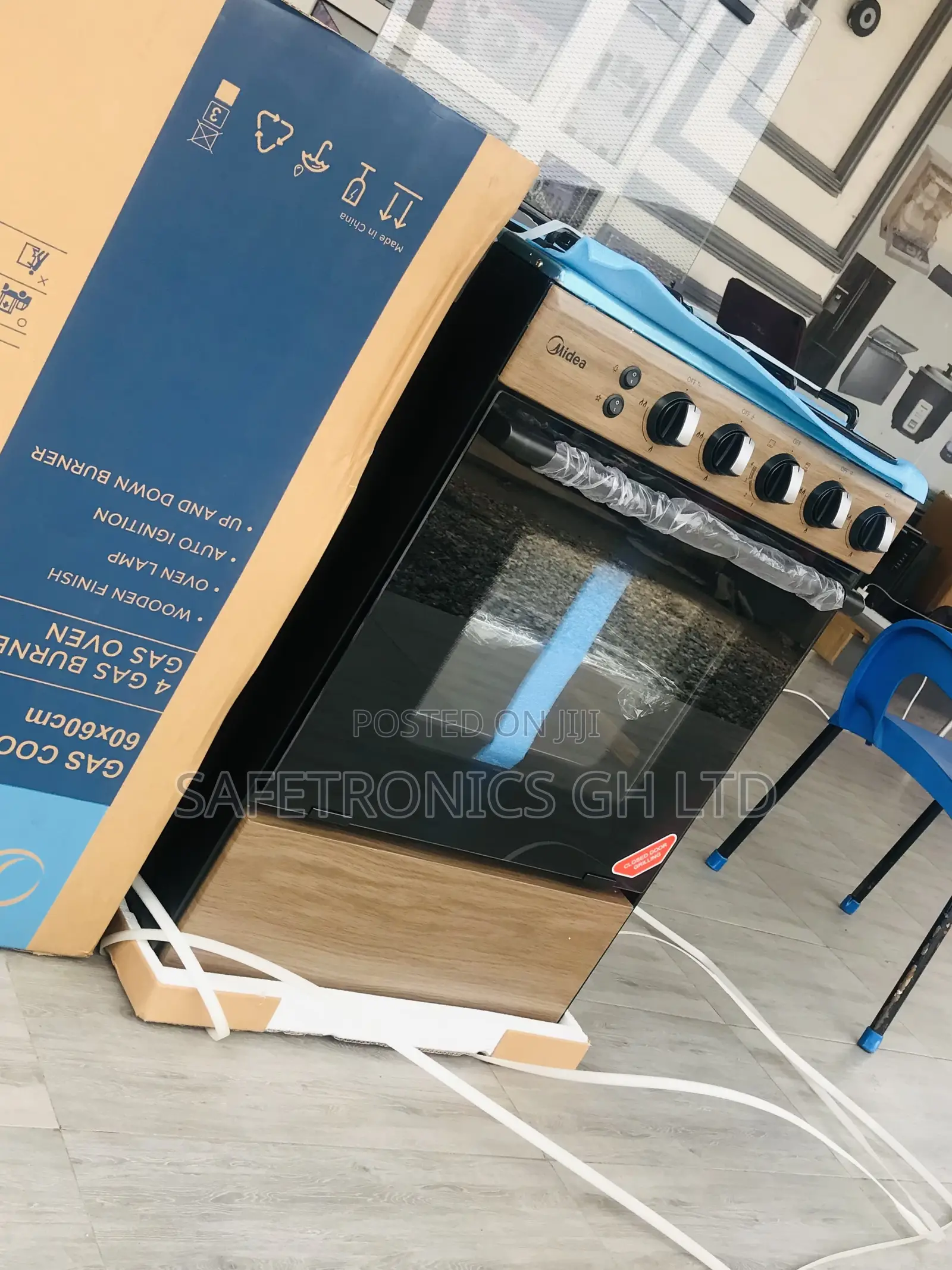 Midea 4 Gas Oven/Grill 60by60 (BMG6060-WD) 