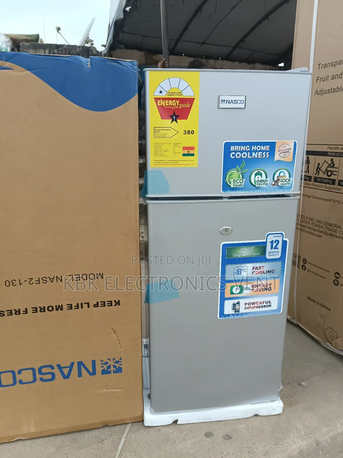 Nasco 110liter Double Door Refrigerator