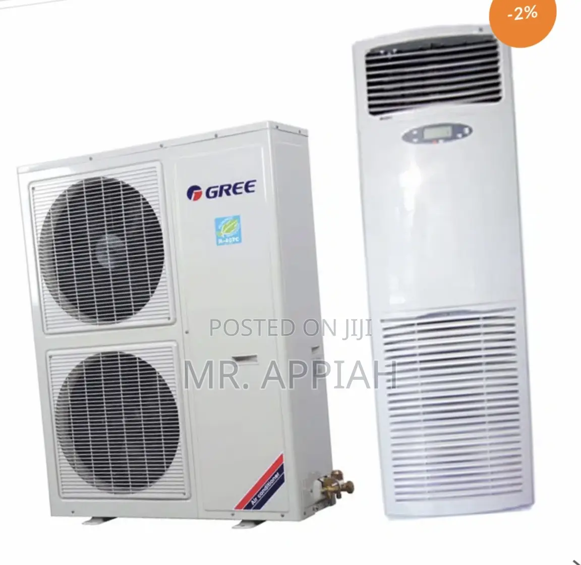 Sleek Gree 5.0hp Floor Standing Air Conditioner(White) 