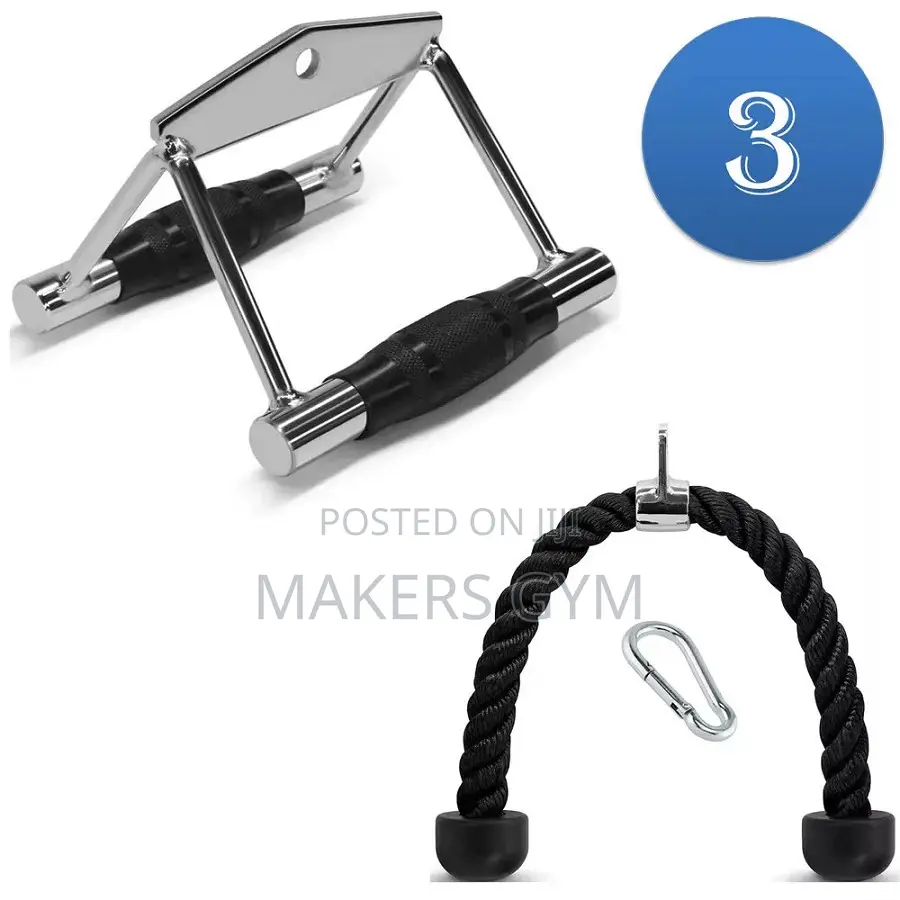 Tricep Rope /Row Handle (3-Piece)