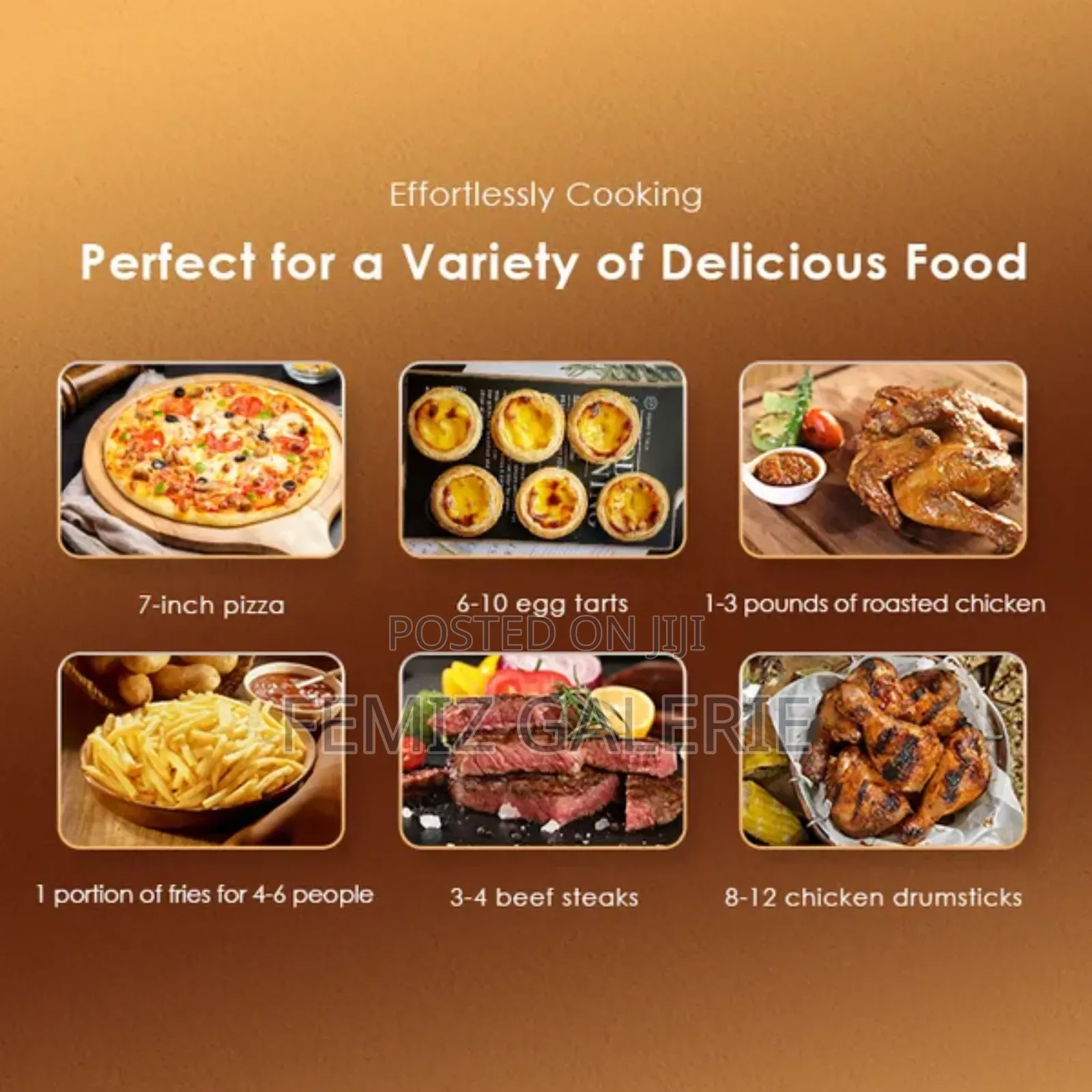 Oraimo Smart Air Fryer 1500w 5l With Visible Cooking Window