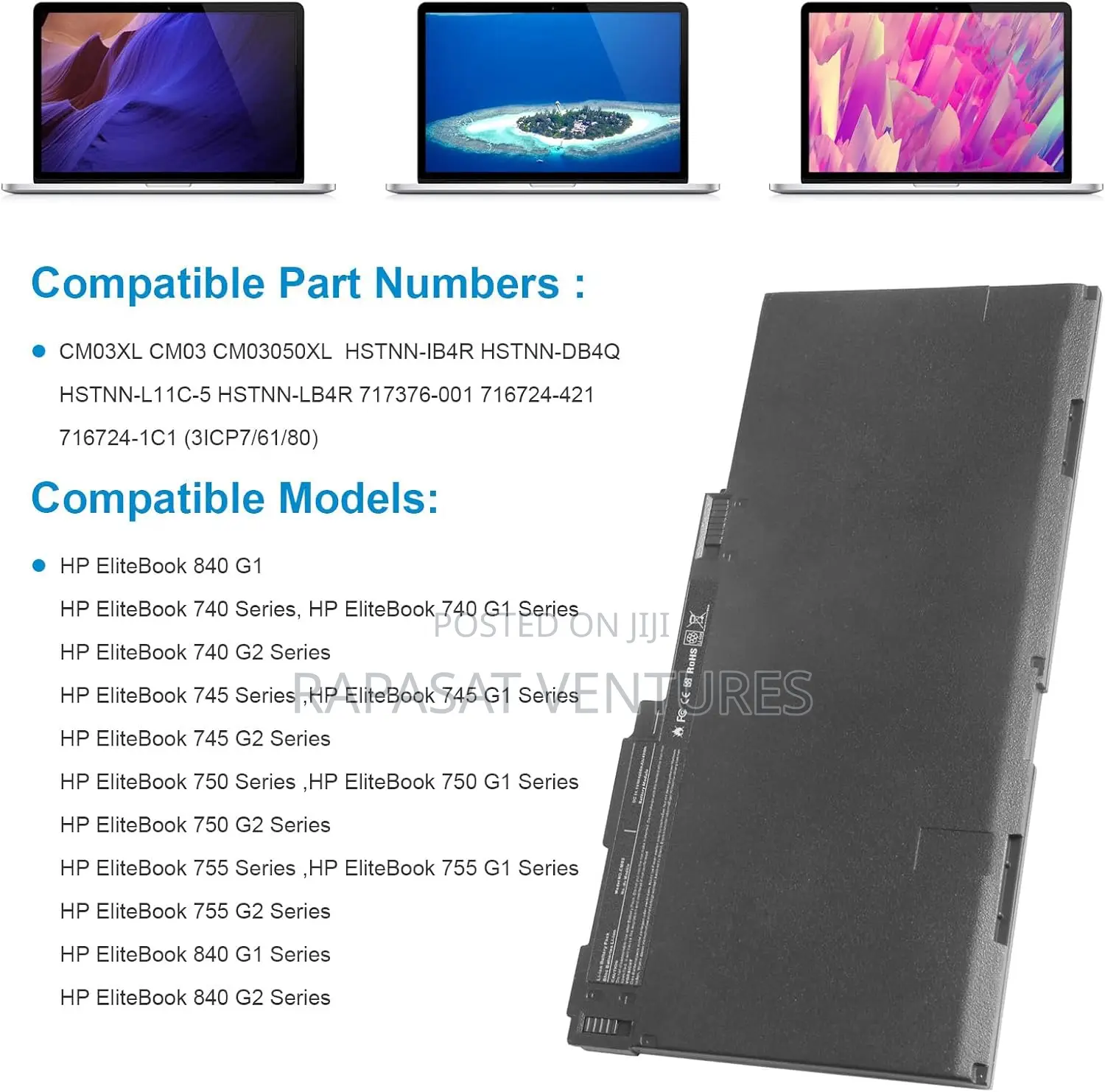 HP Cm03xl Battery