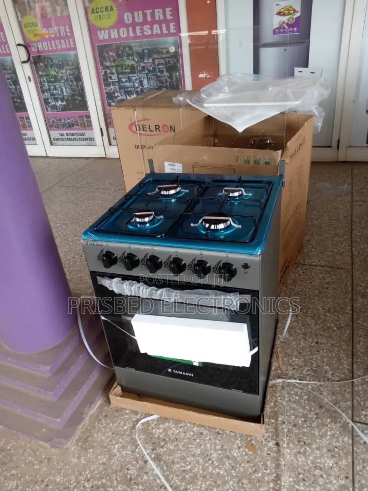 Tamashi 4burner Gas Cooker 60*60 With Oven Grill