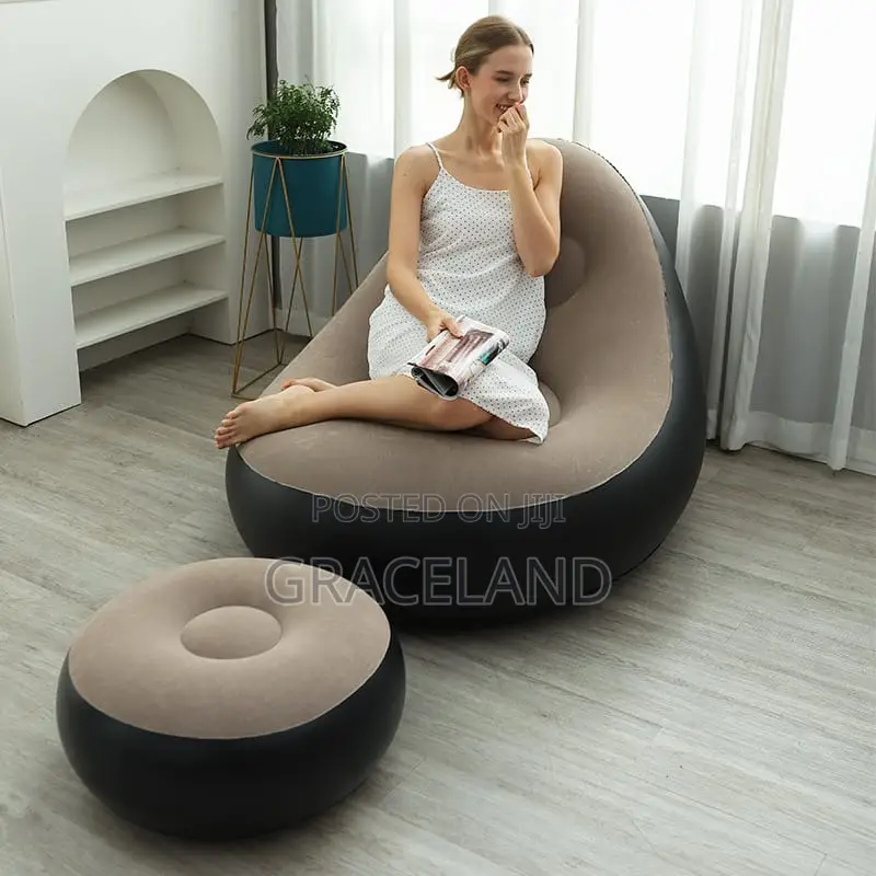 Original Inflatable Leisure Bean Bag Sofa Lazy Sofa 2 Set