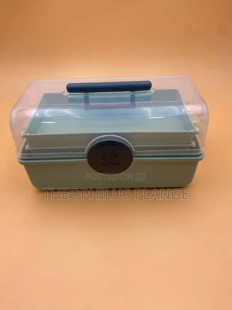 Portable Cosmetic Storage Box Organizer And