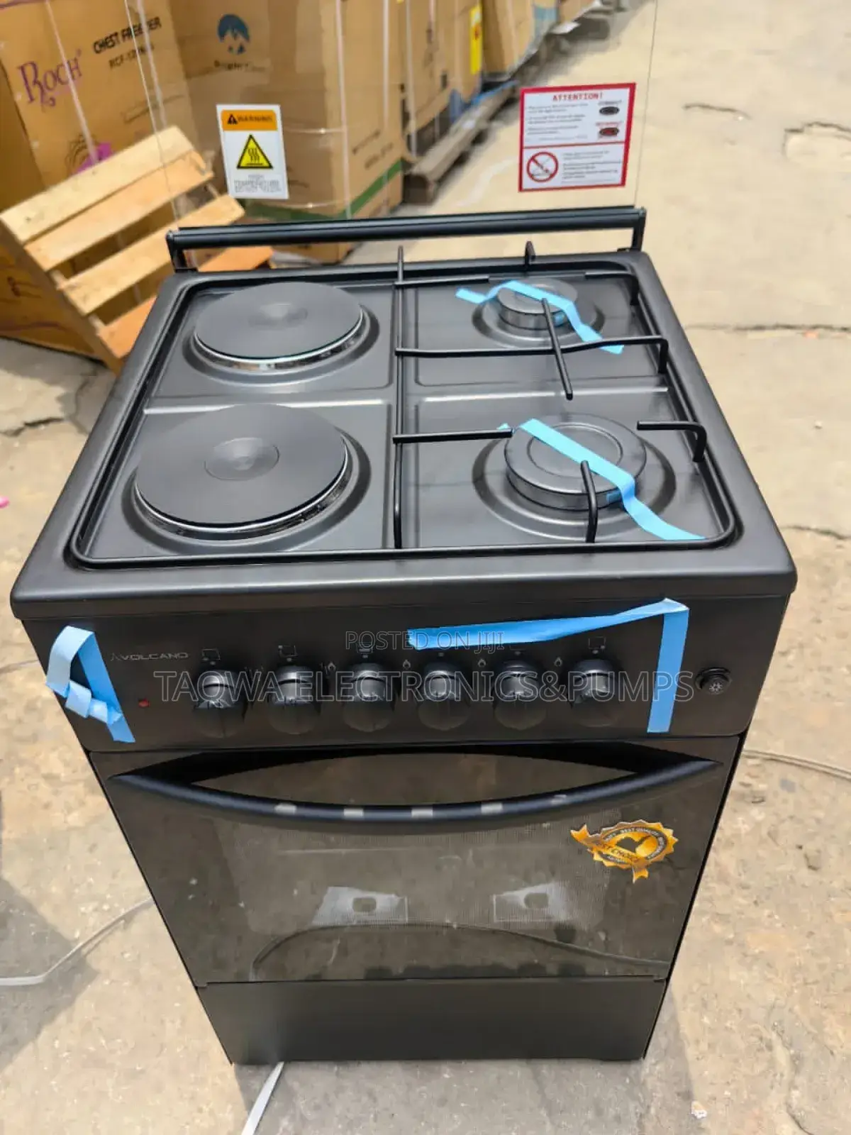 Save Energy With 2 Electric 2 Gas Valcano Gas Cooker