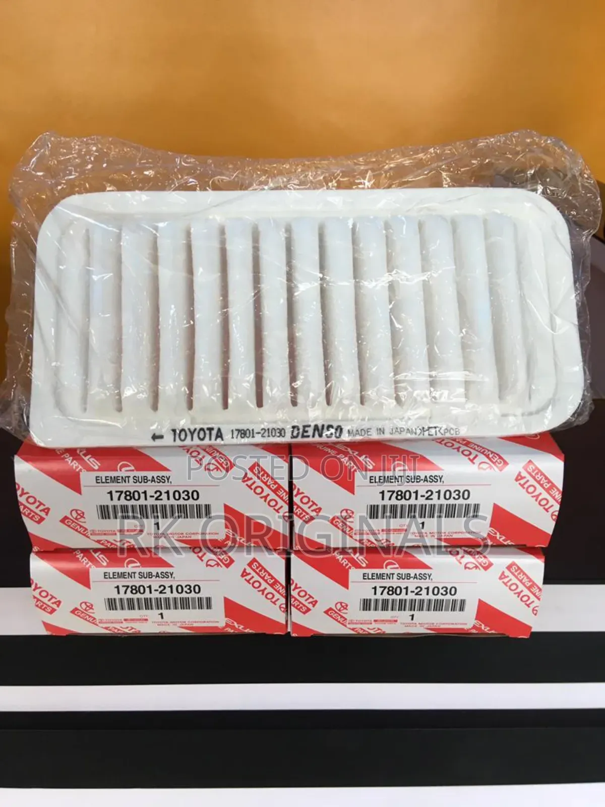 Toyota Vitz/Echo 17801-21030 Genuine Air Filter