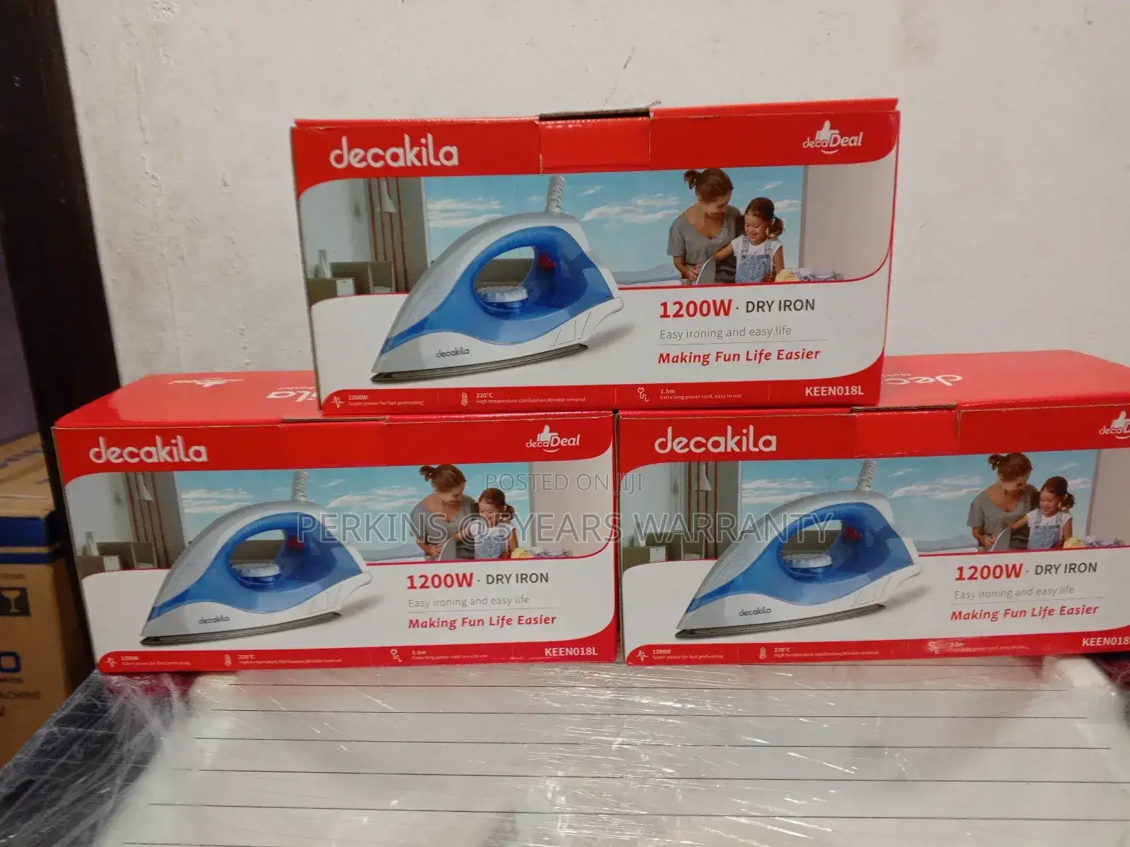 Quality Type Decakila Dry Iron 1200watts