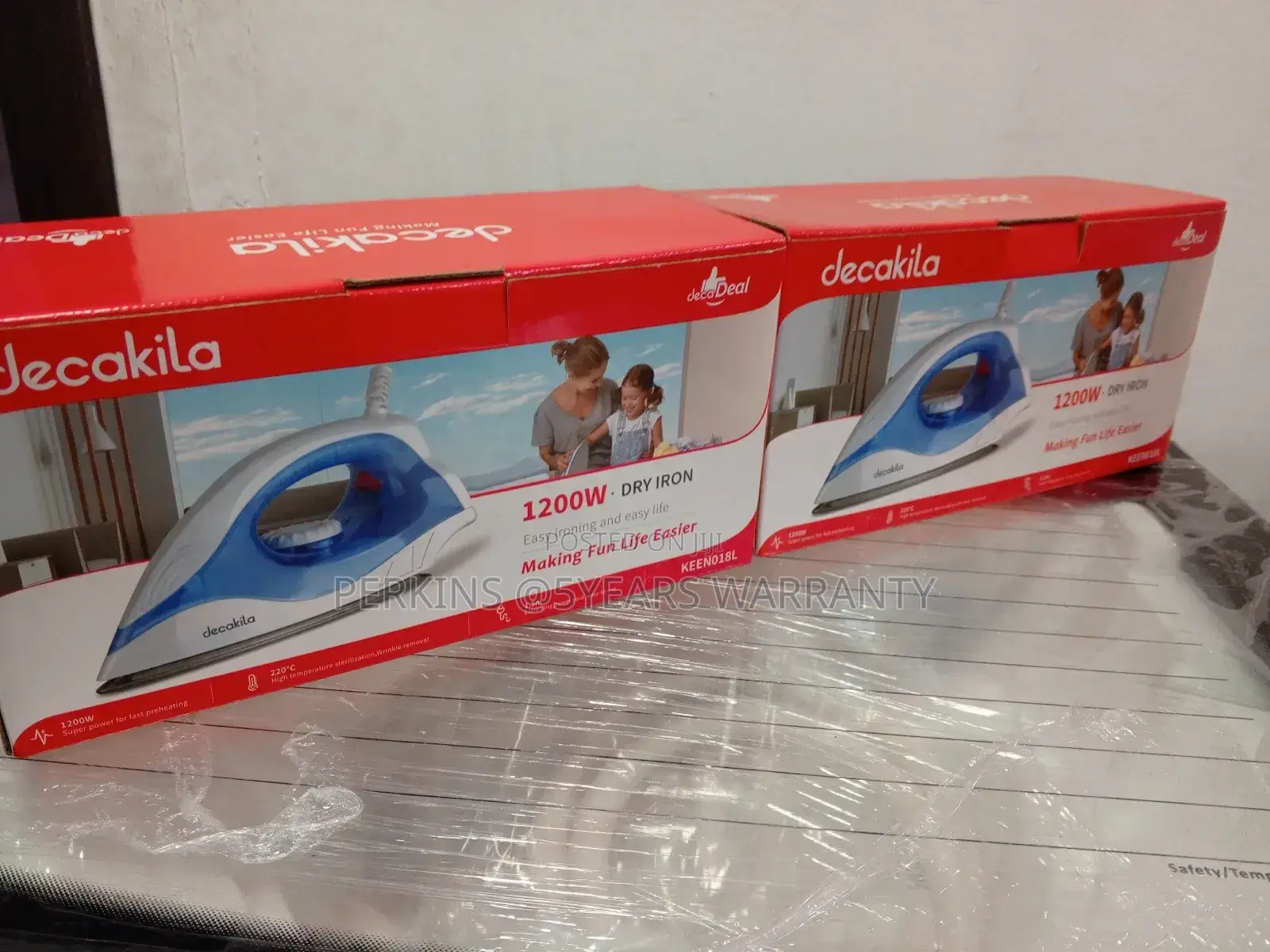Decakila 1200watts Dry Iron Quality Brand