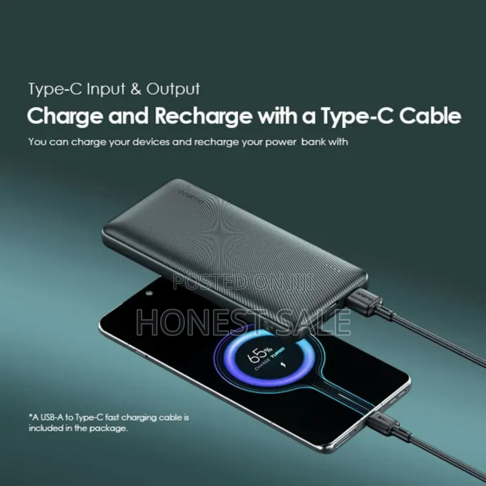 Oraimo 10000mah 15w Type-C Fast Charging Power Bank