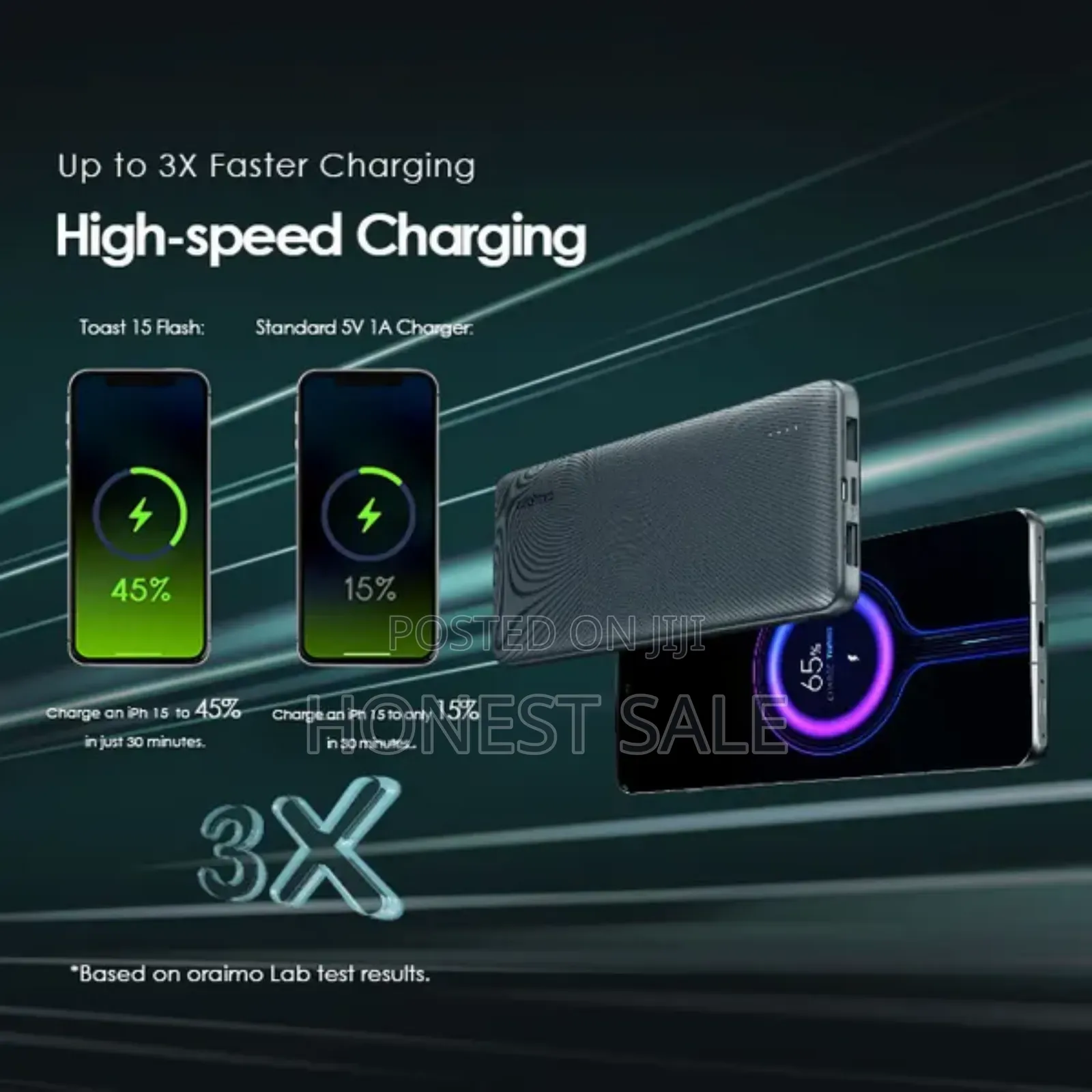 Oraimo 10000mah 15w Type-C Fast Charging Power Bank