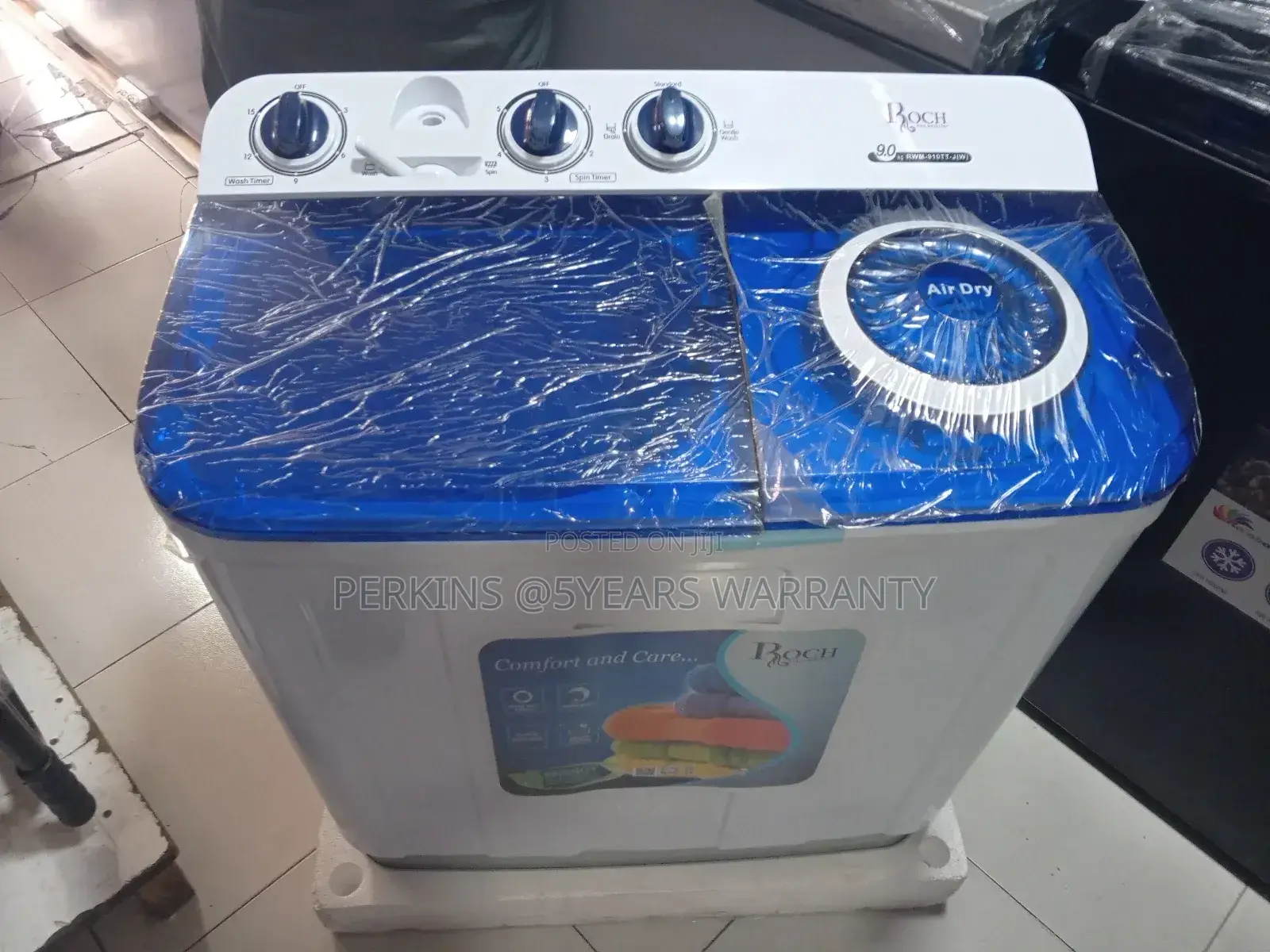 Roch Washing Machine Twin Tub 9kg Quality Type
