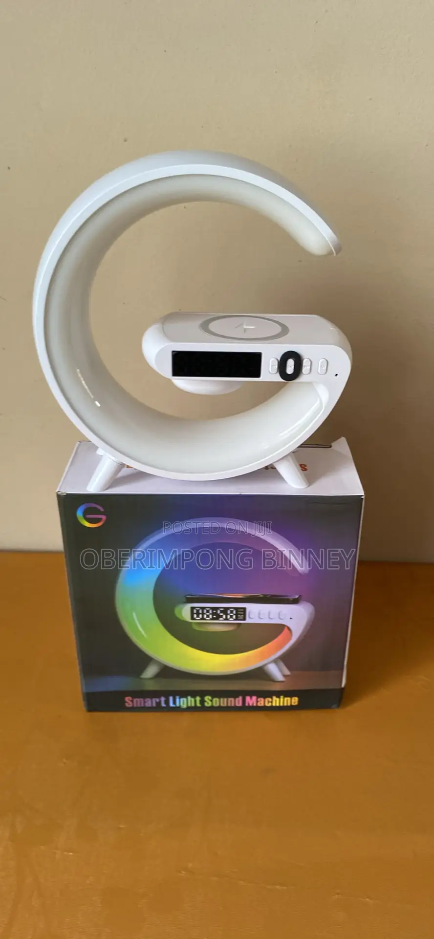 Bluetooth Speaker With Wireless Charger and Light
