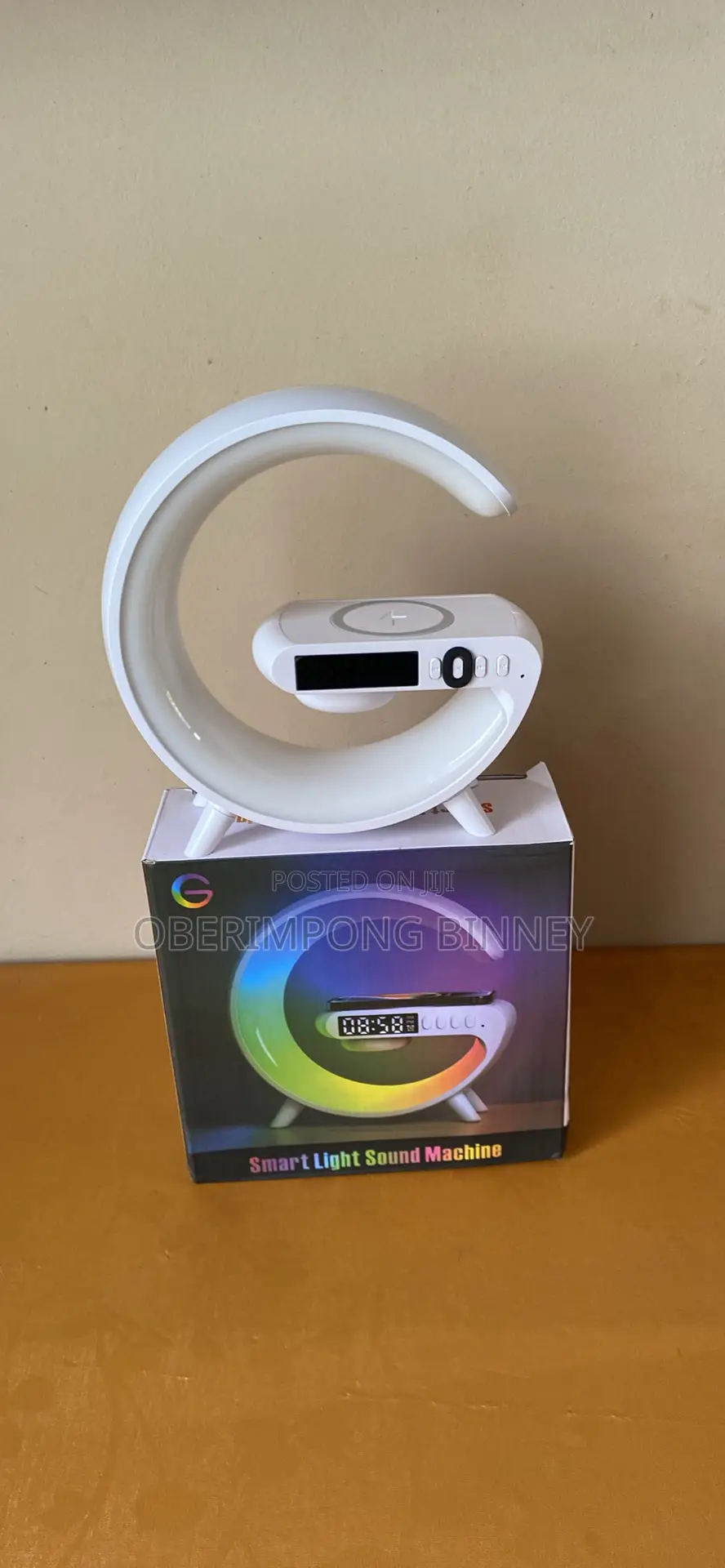 Bluetooth Speaker With Wireless Charger and Light