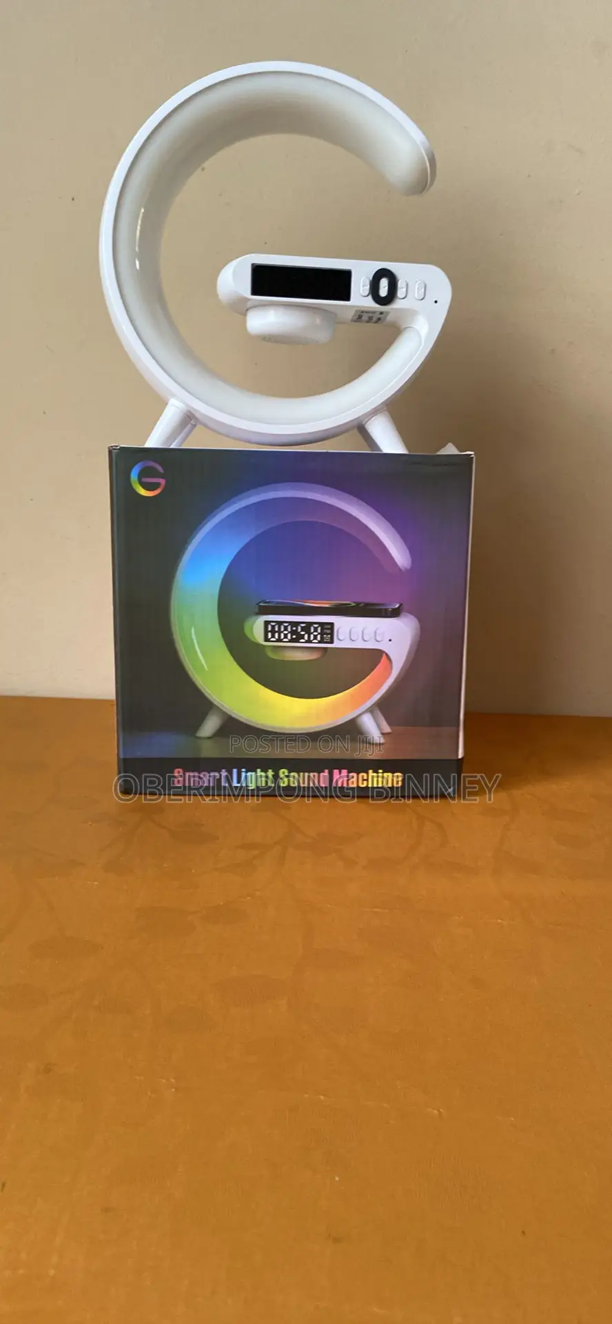 Bluetooth Speaker With Wireless Charger and Light