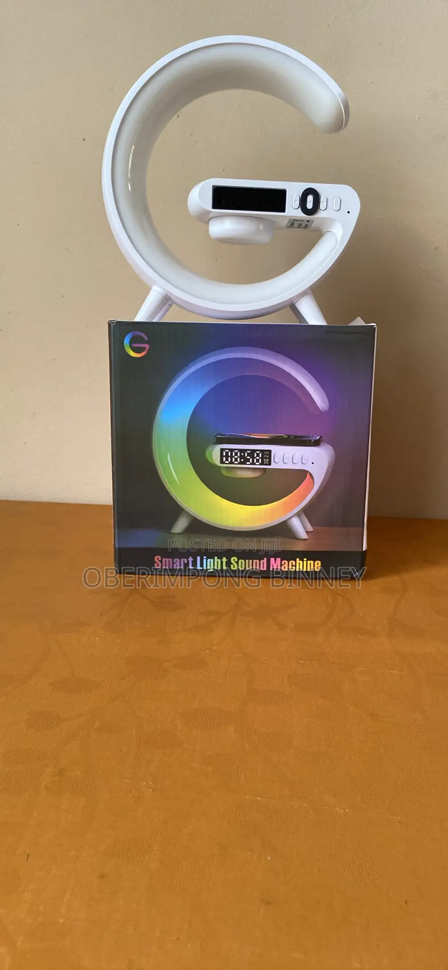 Bluetooth Speaker With Wireless Charger and Light