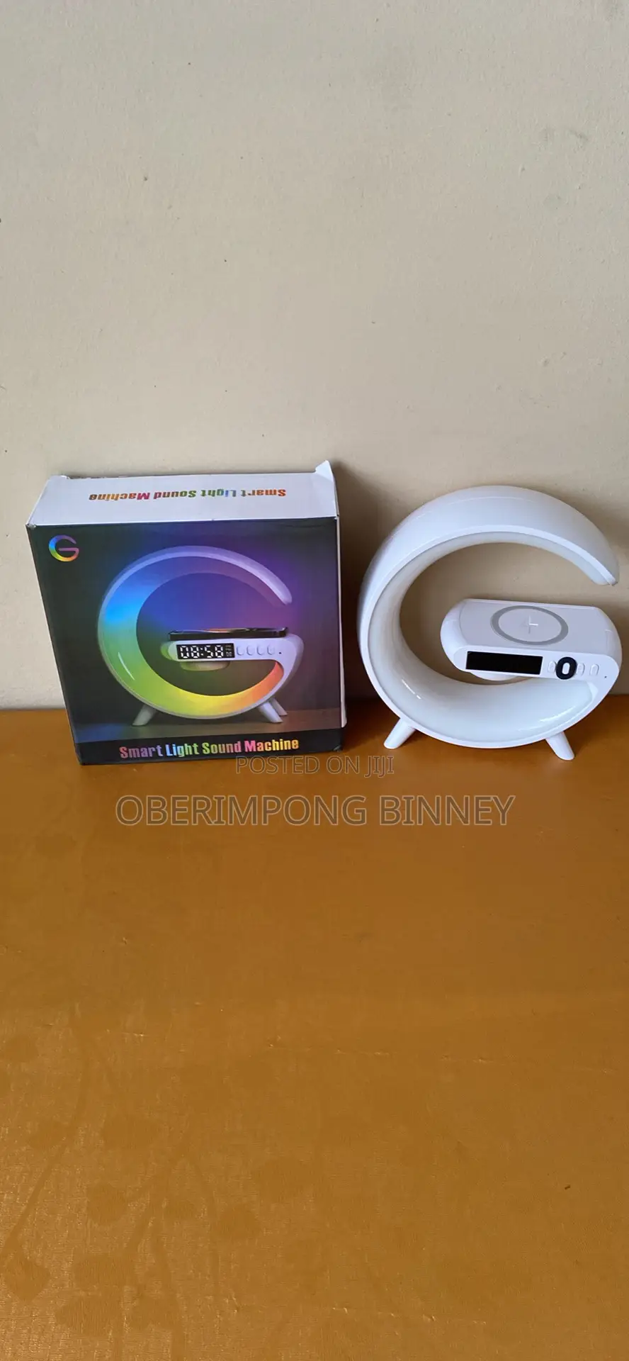 Bluetooth Speaker With Wireless Charger and Light