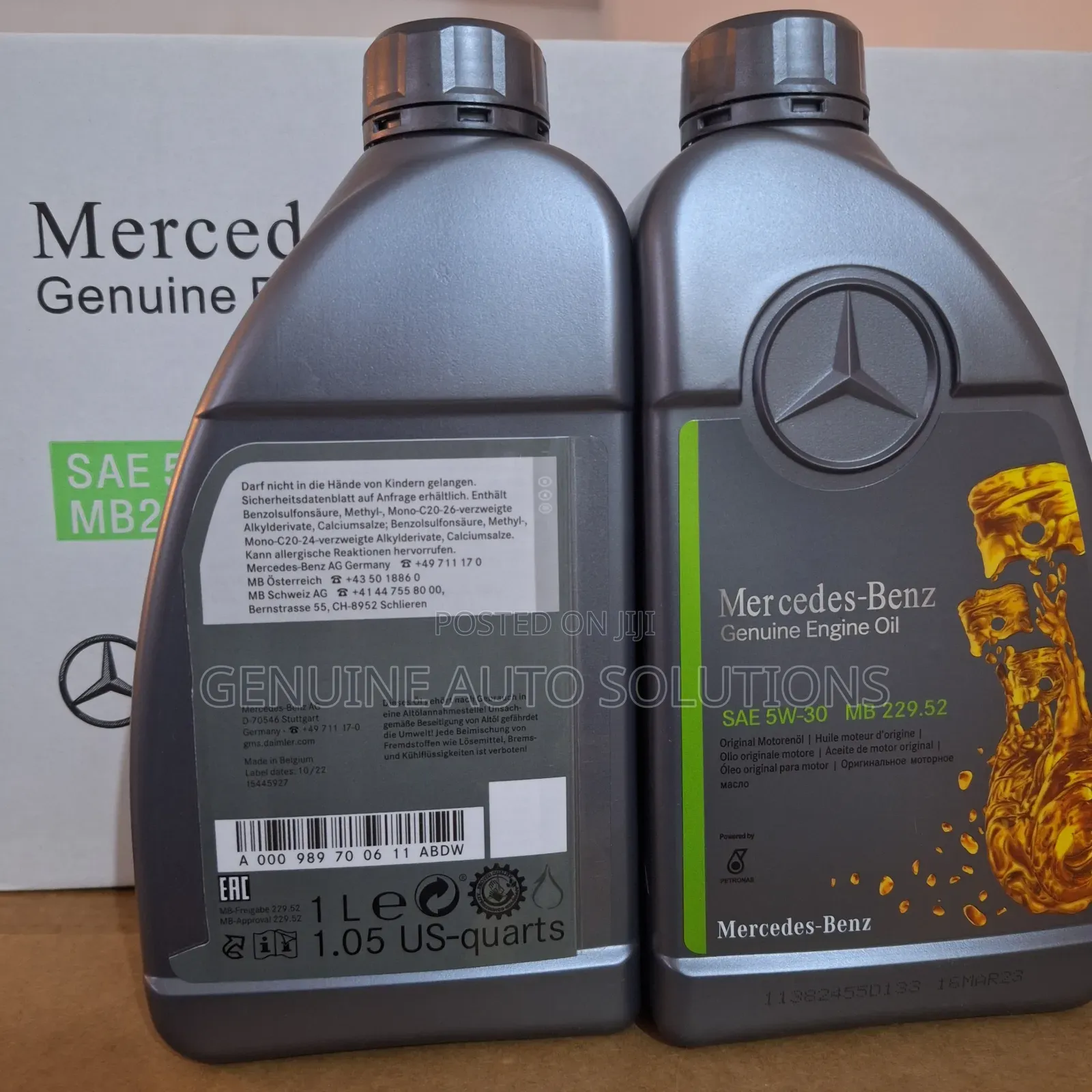 Mercedes 0w-40, 5w-30, And 5w-40 Engine Oil